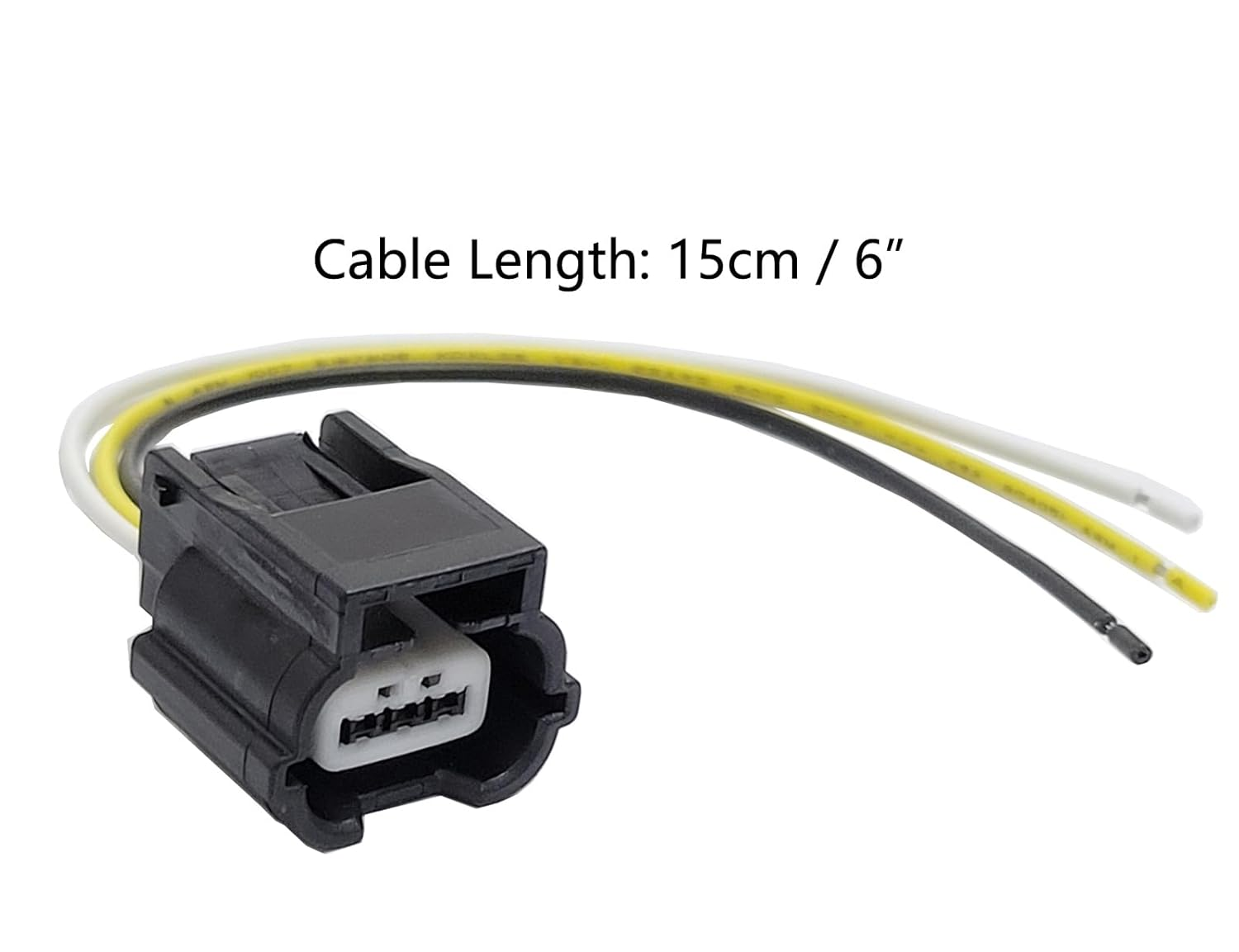 Auto-Plaza 2X 15Cm 3-Pin PDC Parking Sensor Plug Connector Wire Harness OEM:56431345 Compatible with Audi Renault image number 2