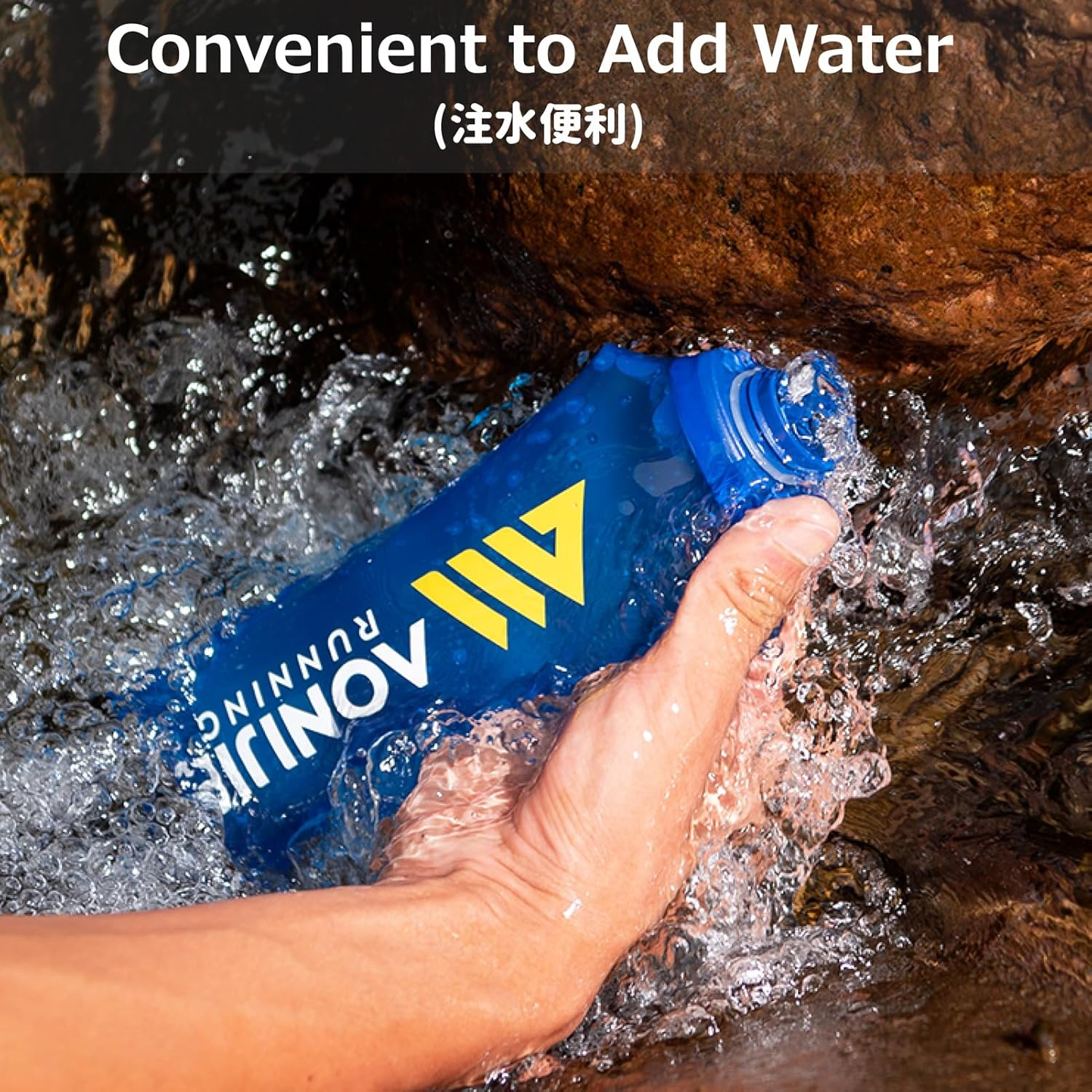 Azarxis Hydration Bladder Soft Water Bottles, Bpa-Free, Leak-Proof, Sports Soft Flask Water Bladder for Backpack, Hiking, Jogging, Camping, Climbing