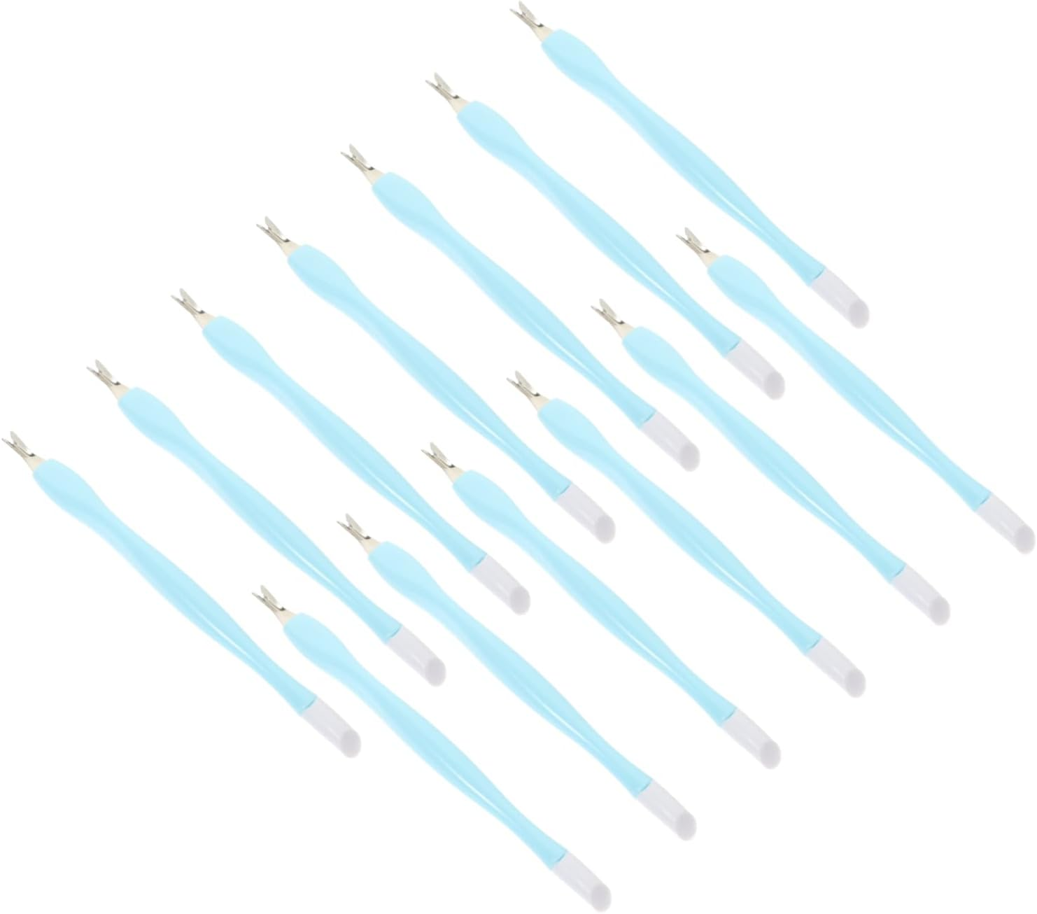 CANIGHT 15Pcs Dead Skin Forks Professional Nail Art Manicure Tools Durable Silicone Easy Dead Skin Removal for Home Salon Use image number 5