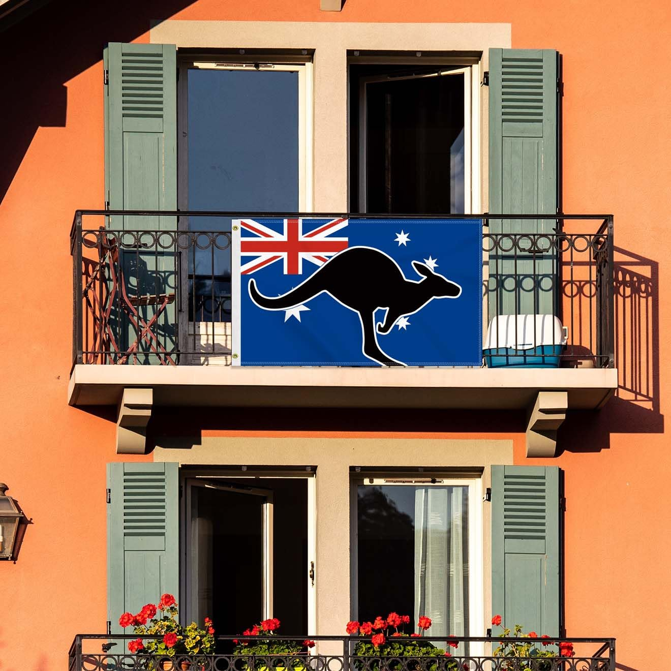 Large 3&times;5 FT Australia Kangaroo Flag, Big Kangaroo100D National Outdoor Banner,Decorgarden with Brass Gromment image number 1