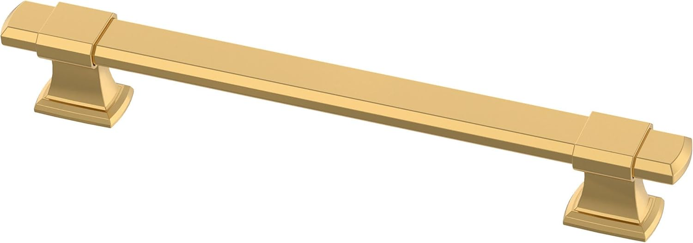 Franklin Brass Adjusta-Pull Chamfered Edge (5-Pack) Adjustable Drawer Pulls/Cabinet Handles 1-3/8" to 6-5/16" Hole Center Modern Gold Hardware Kitchen Door, Drawers, Dressers, Furniture P49107-117-B image number 3