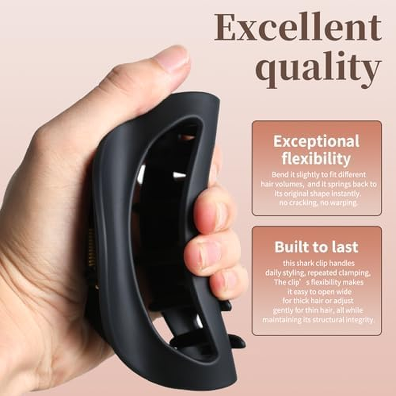 Xanthelle Silicone Hair Clips, Pack of 3 Hair Clips, Hair Clips, Women'S Hair Clip, Flexible, Large for Thick Hair image number 2