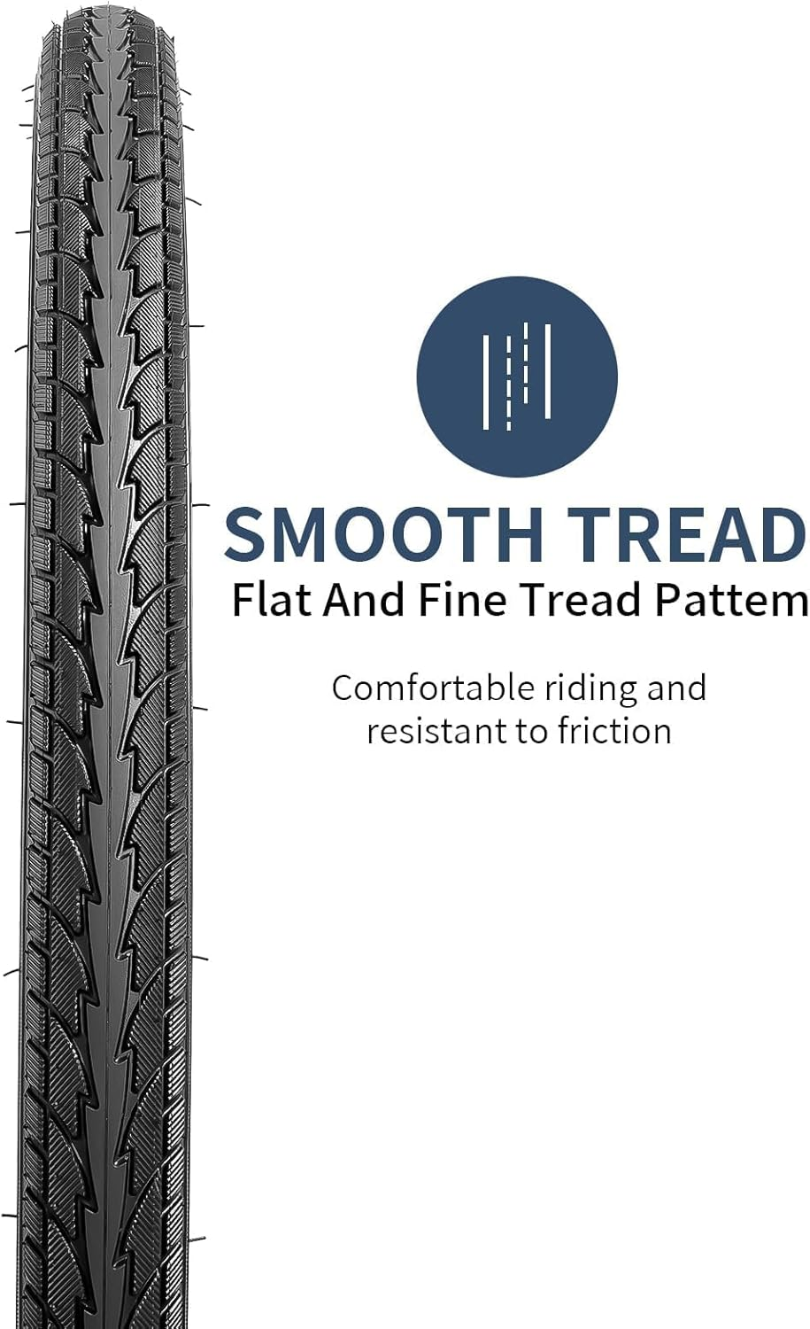 Yunscm 2 Pcs,24X1.75 Bike Tires,24X1.75 47-507 Bike Tyres + 24X1.50/1.75 Bike Inner Tube Schrader Valve 32Mm+Tire Lever,Compatible with 24Inch 1.75 Road Bike Tire and Tube,Y-101 image number 2