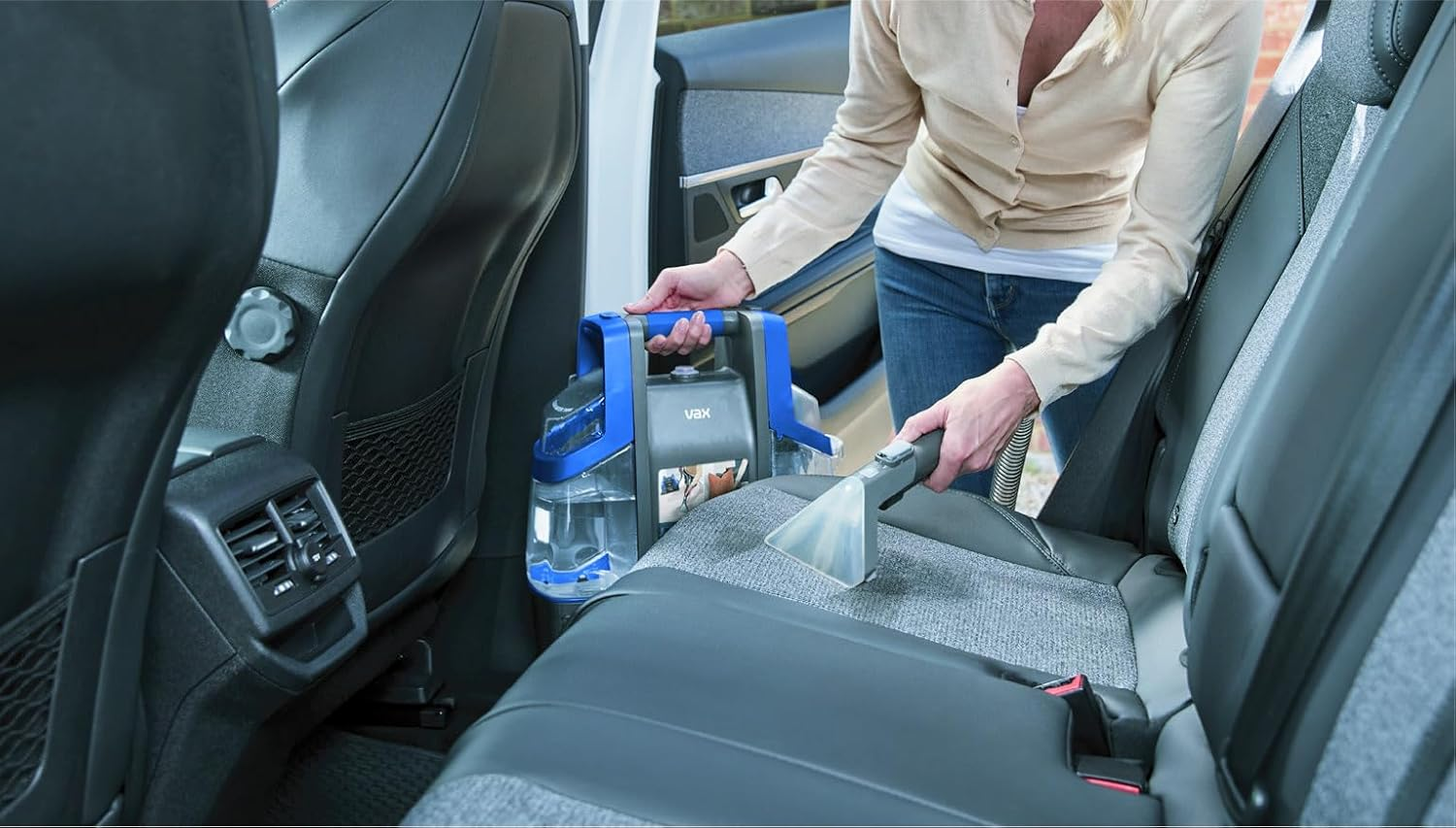 Vax Spotwash Spot Cleaner, Car, Upholstery, Sofa and Carpet Cleaning Machine, Portable and Compact Design, Included Solution Removes Spills & Stains image number 5