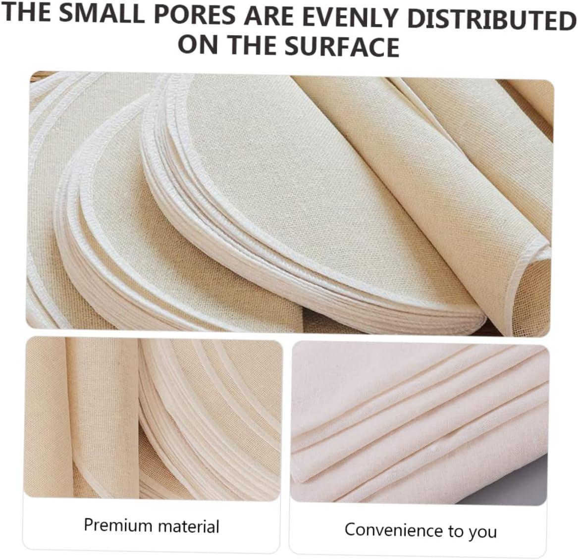 30 Pack Non-Stick Pads Cotton Pads Home Dim Sum Easy Clean Reusable image number 5