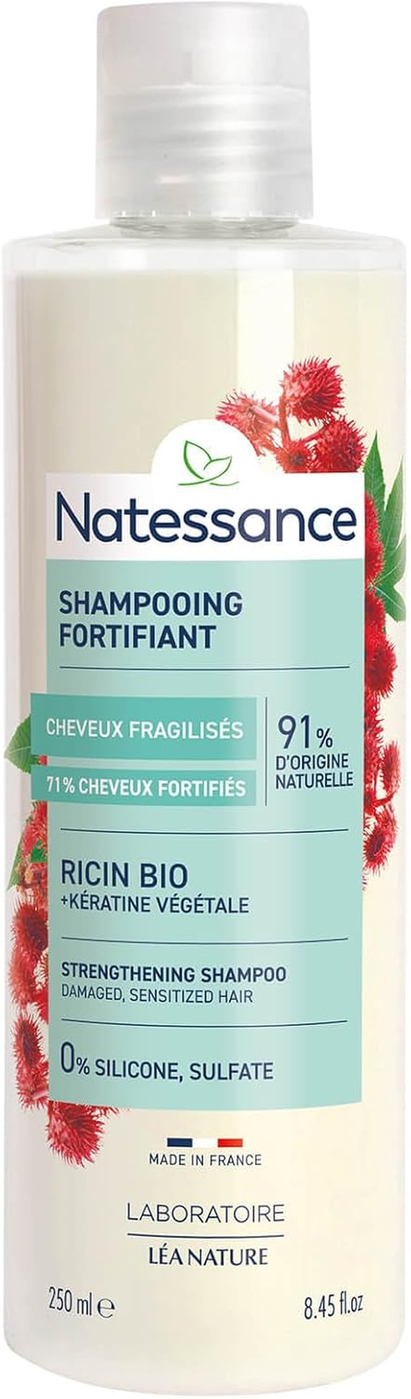 Natessance Rizin/Vegetable Keratin Shampoo 250Ml