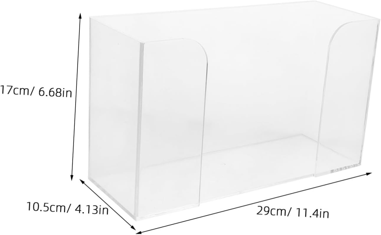 Tissue Box Organizer Acrylic Paper Towel Holder Desk Storage Box Simple Design for Home Office image number 6