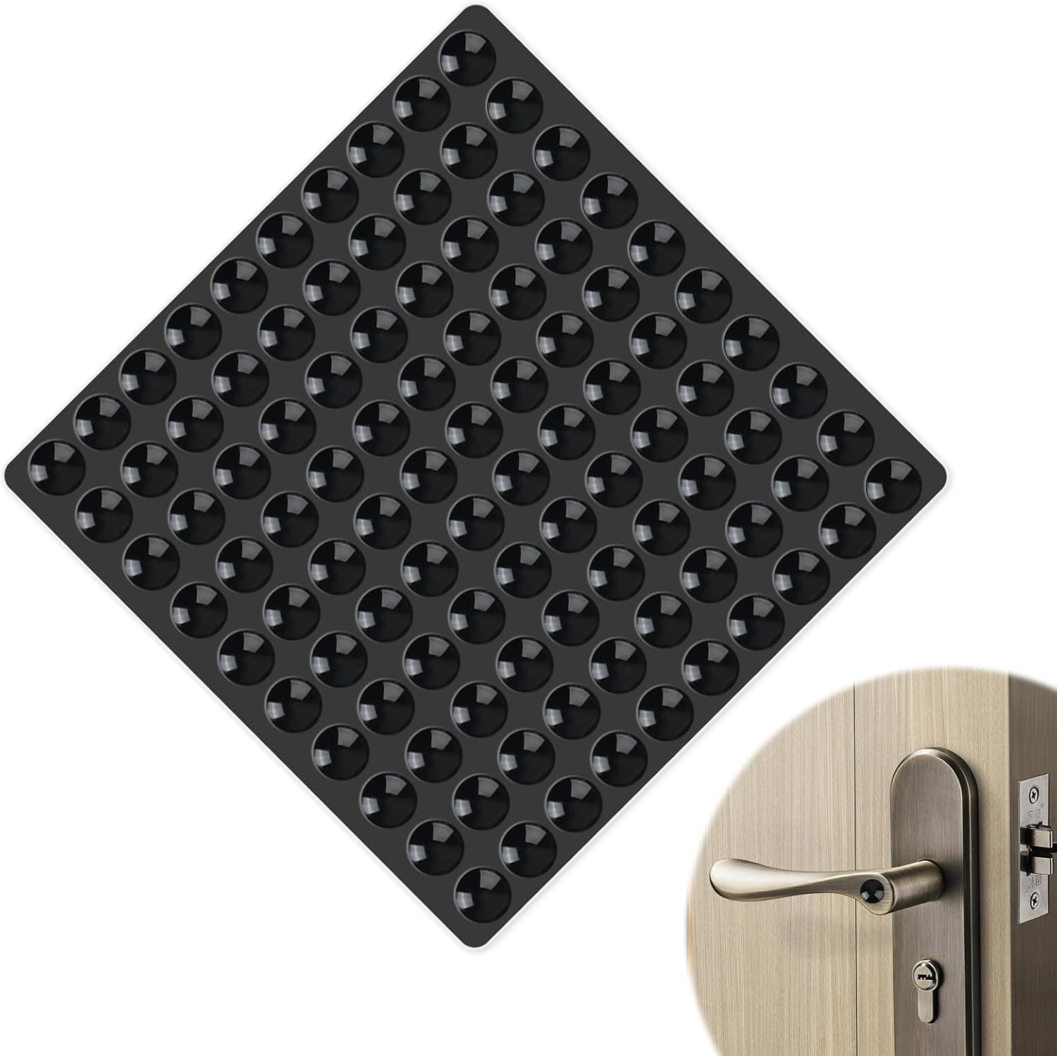 100 Pcs Silicone round Clear Cabinet Door Bumpers, Silencer Cilicon for Door Cabinet Drawer Electronics Furniture, Adhesive Noise Damper Wall Protector Shock Absorbent Gel (6 X 2 Mm)