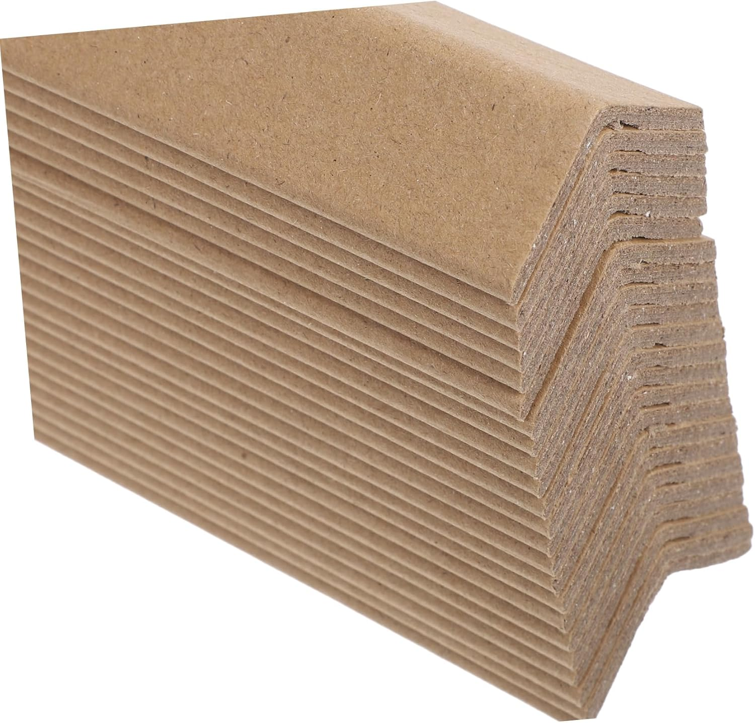 Mobestech 24Pcs Sturdy Cardboard Edge Protectors for Carton Packing L-Shaped Design Shipping Supplies Cabinet Edge Protector Cardboard Corner Protector image number 4