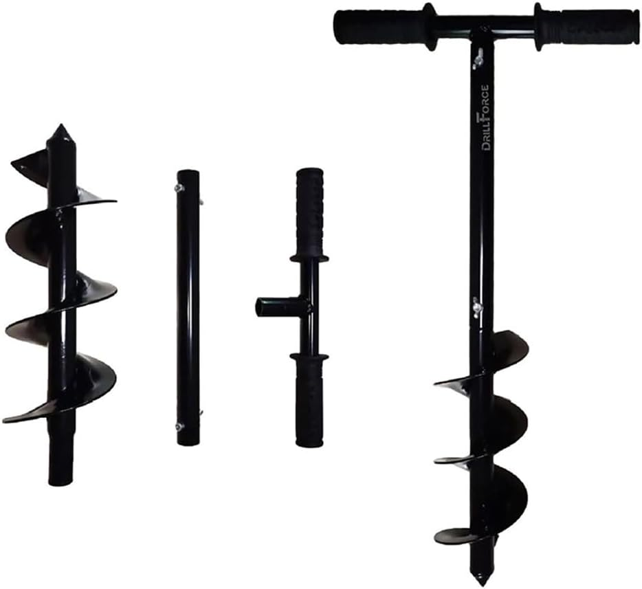 Hand Earth Drill,Professional Metal Earth Drill,Handheld Manual Digger,Ground Auger,To Plant Flowers and Shrubs,Planting Seedlings,Loosening Soil and Digging Holes,Garden Tools image number 3