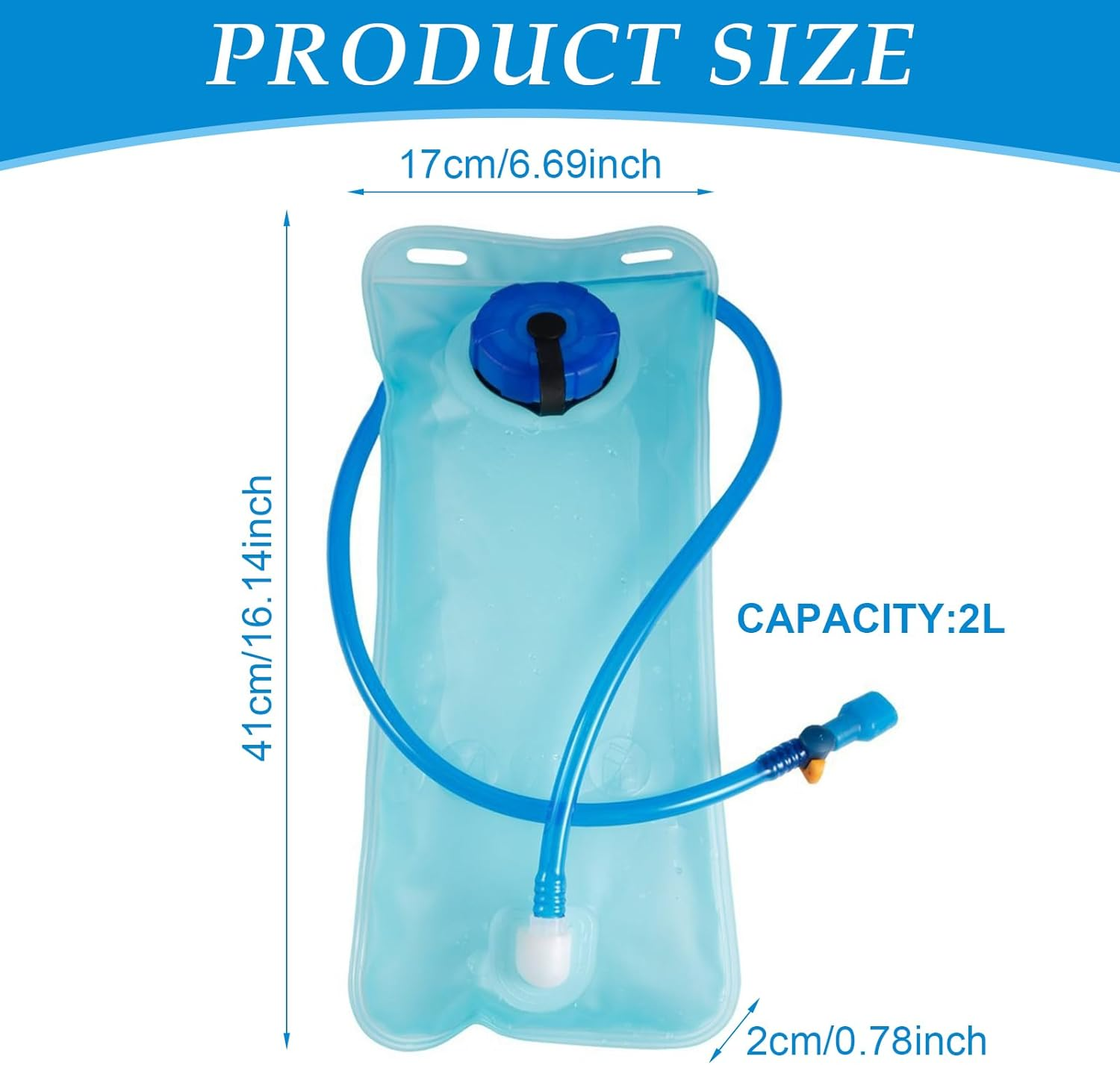 GGUFAY Hydration Bladder 2L Outdoor Water Bag for Hydration Backpack Cycling Hiking Climbing Water Backpack Camping image number 5