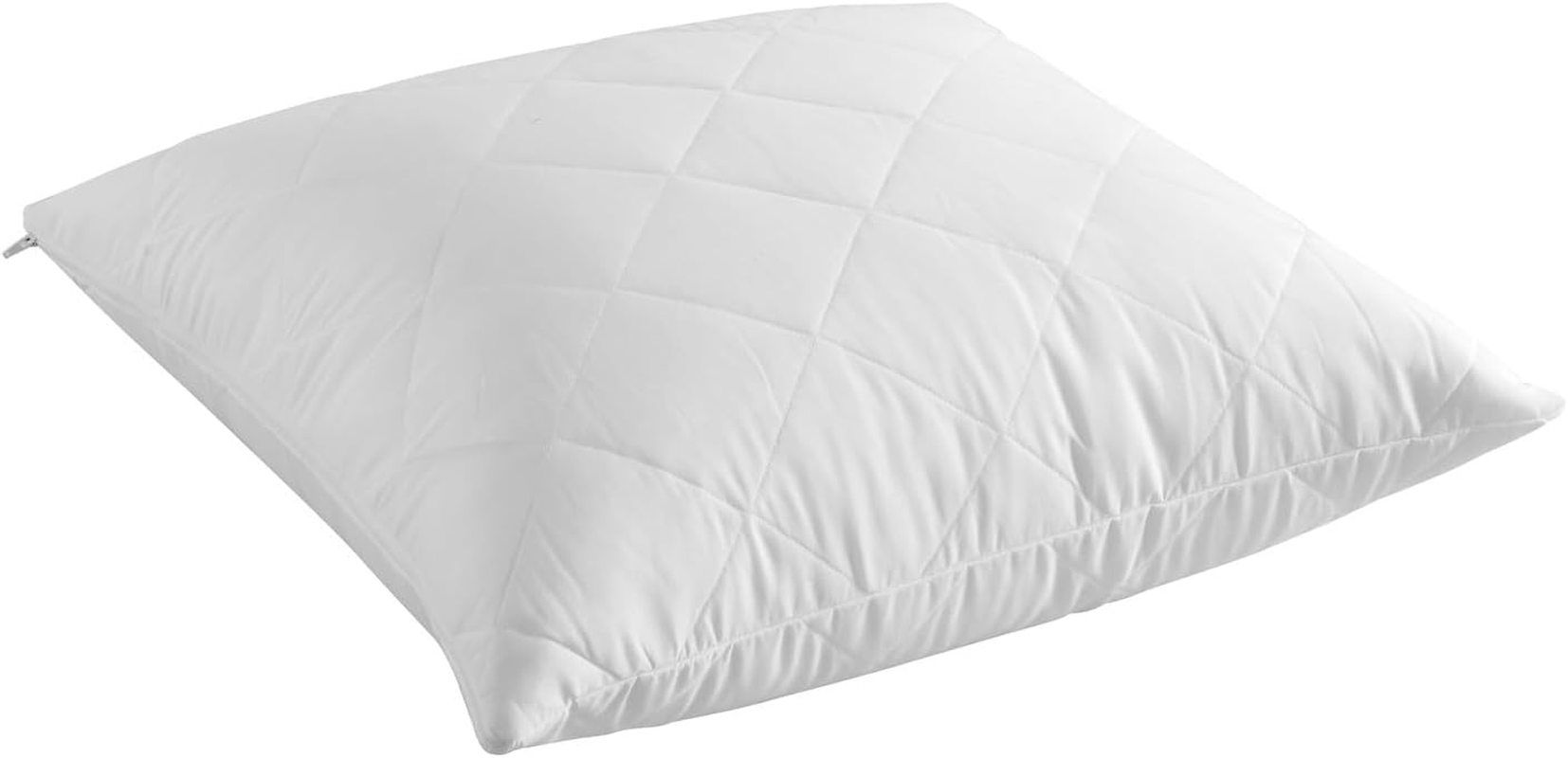 Dreamaker Delux Microfibre Fill Antibacterial Odour Control Cotton Quilted Pillow Case Cover Protector Purafresh Treated Anti-Microbial Anti-Dustmite Protection Machine Washable - V Shape (78X36Cm) image number 4