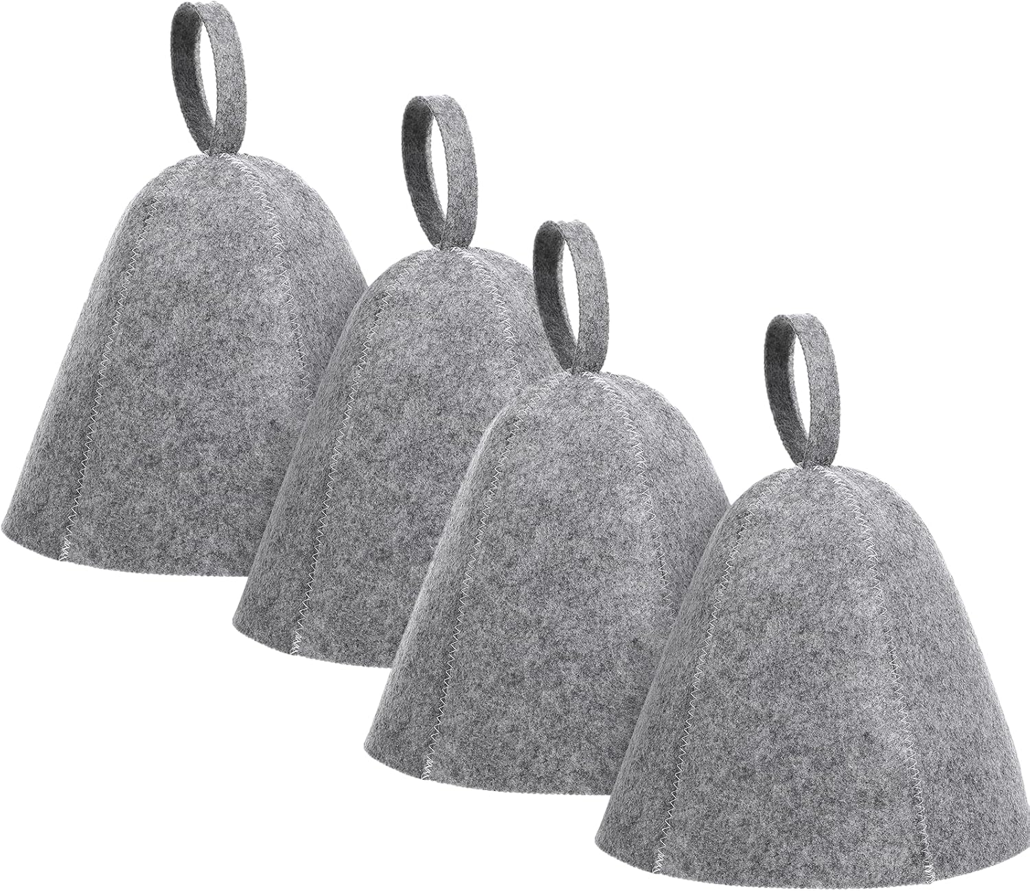 4Pcs Sauna Hat, Wool Felt Sauna Cap, Russian Steam Hat, Unisex Sauna Hat for Women Men Steam Bath Sauna Accessories