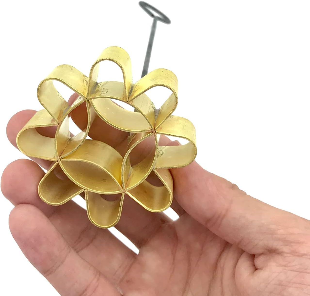 Goldleafking | Dok JOK Brass Mold - Size S Small - Thai Sunflower Cookies Molds 2.5 Inches image number 3