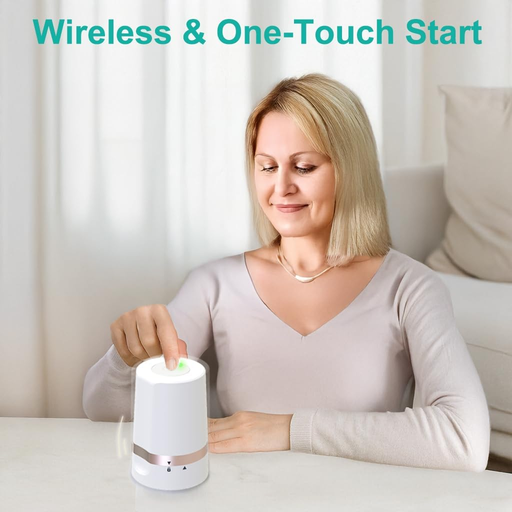 Fullicon Cordless Electric Pill Crusher Grinder - Automatic Tablet Pulverizer for a Fine Powder, Easy One-Touch Medicine Crusher for Elderly, Arthritis & Pets (Rose Gold) image number 5