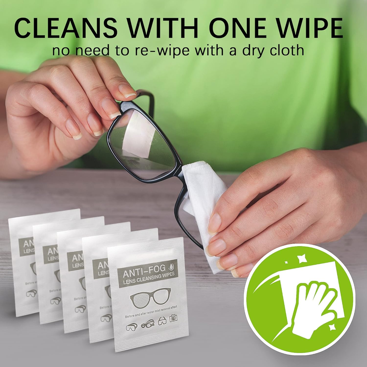 EOTW Anti-Fog Glass Wipes, 50 Pack Pre-Moistened Lens Wipes, Individually Wrapped Cleaning Wipes for Eyeglasses, Camera, Phone, Sunglasses, Ipad, Computer Screen and Tablets image number 4