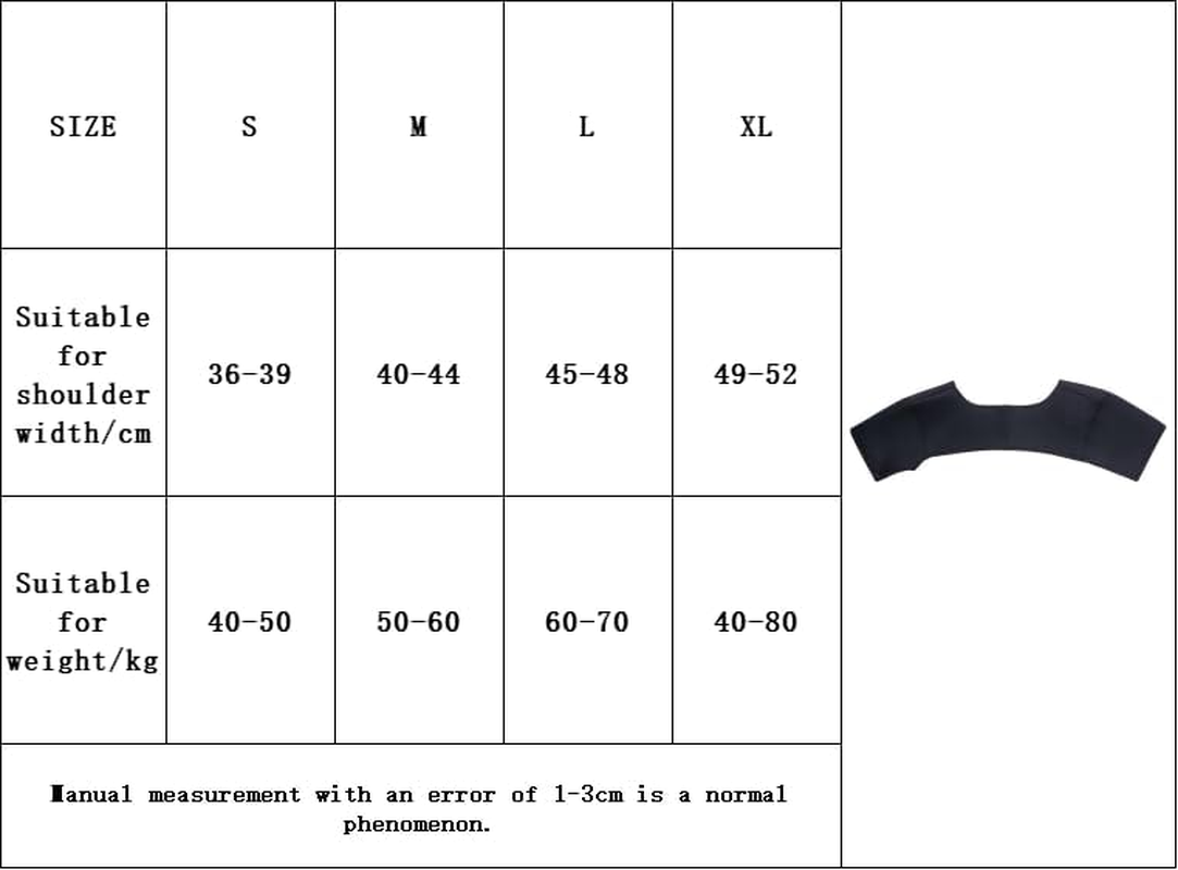 Double Shoulder Support Sleeping Warm Brace Stability Compression Sleeve Wrap Soft Recovery Guard for Rotator Cuff Shoulder Chronic Inflammation Pain Relief (XL) image number 3