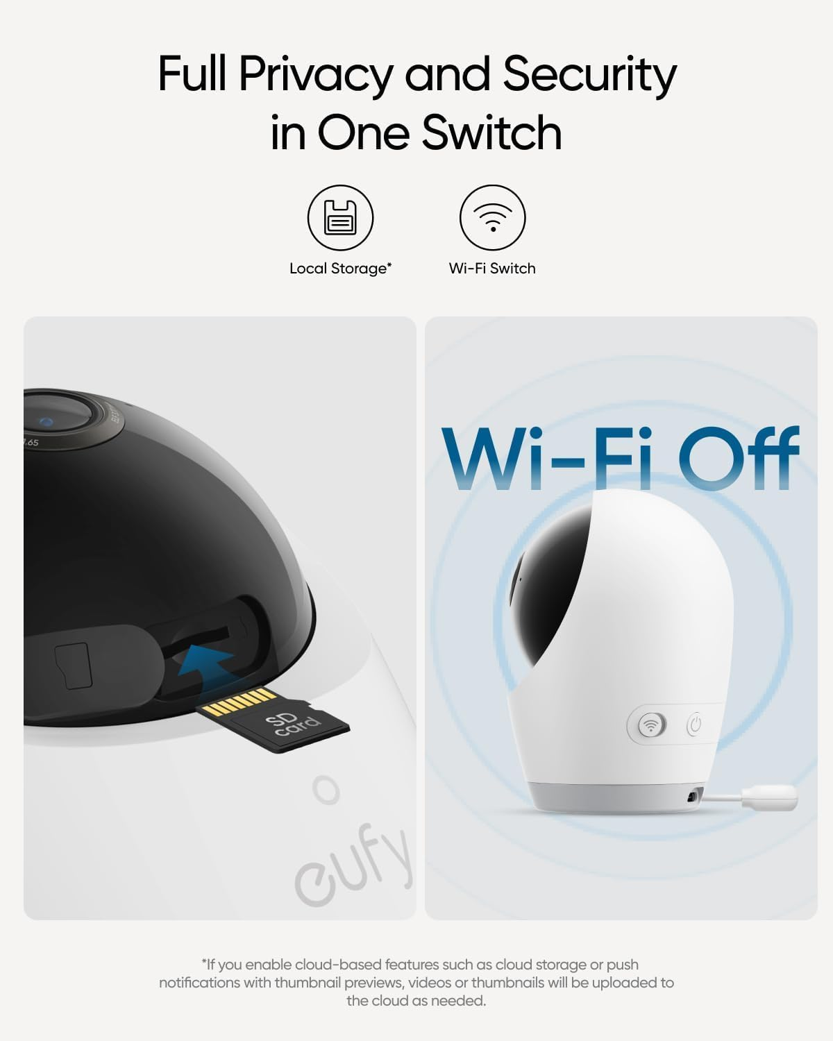 Eufy Security Baby Monitor E21 with 4K UHD Camera, 5'' 720P Display, 8X Zoom, Hybrid Wi-Fi and No Wi-Fi Connection, 24/7 Recording in App, Pan-Tilt, Portable Camera with Built-In Battery, ANR image number 2