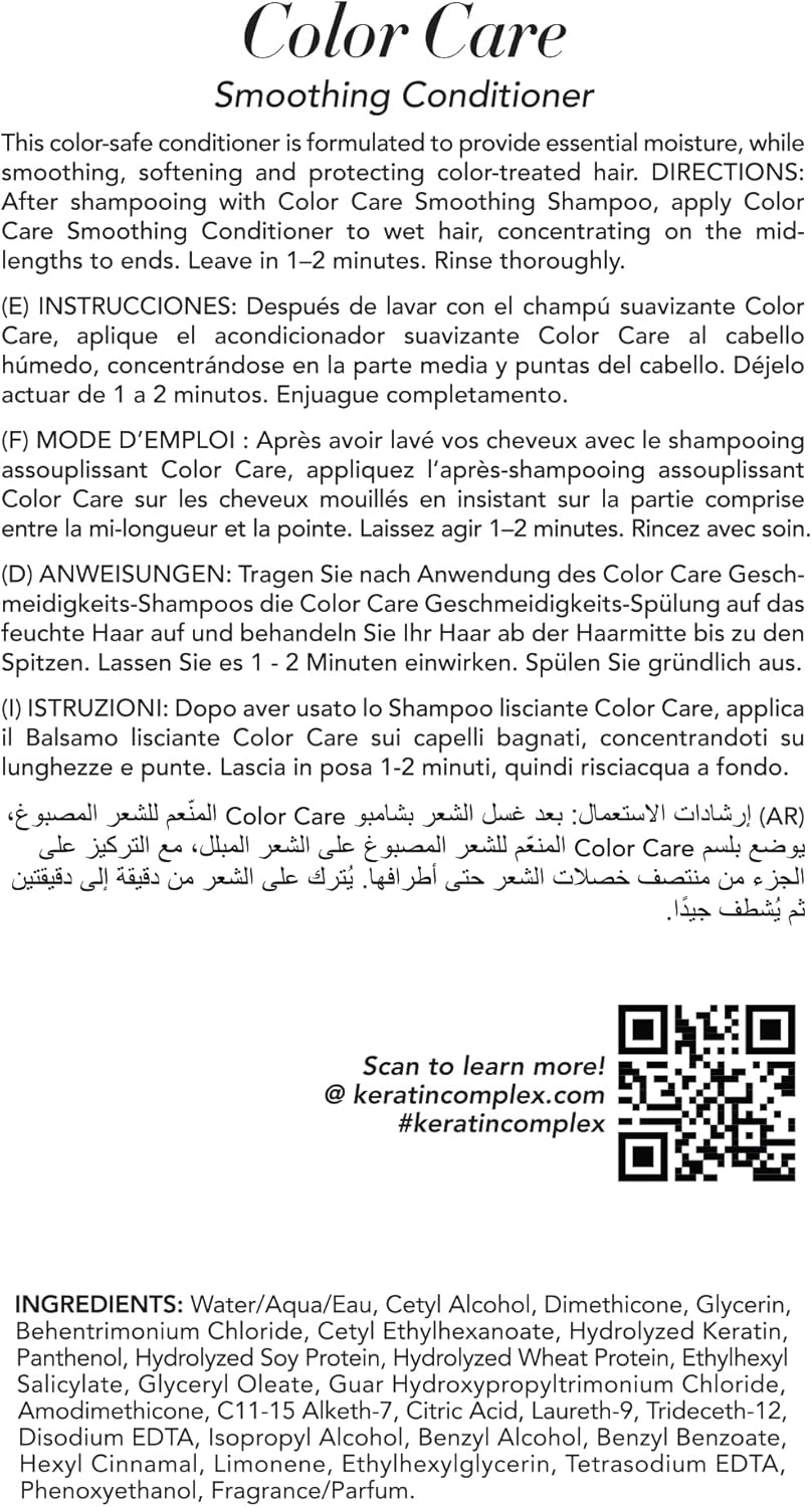 Keratin Complex Color Care Conditioner 400 Ml image number 2