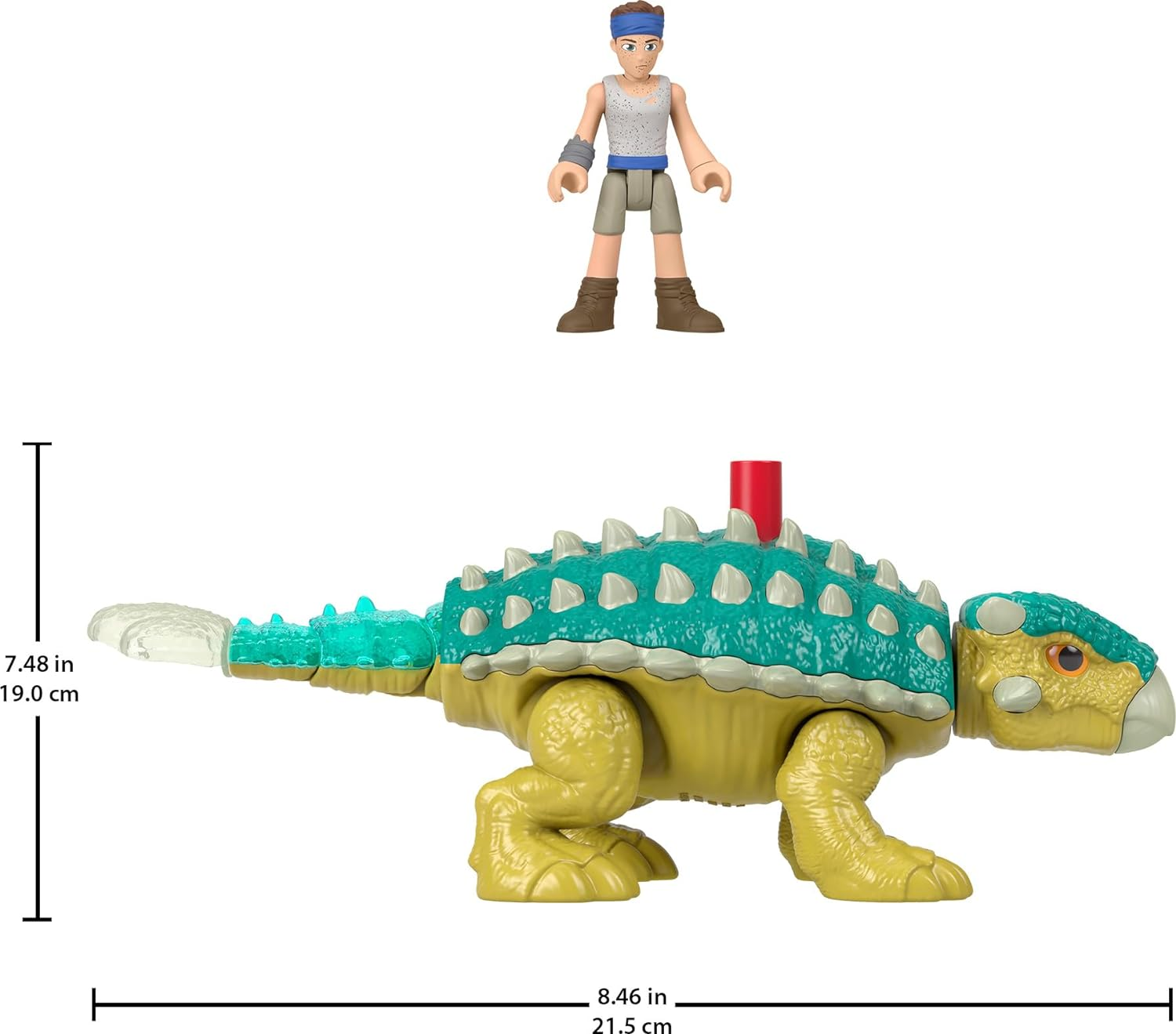 Fisher-Price Imaginext Jurassic World Dinosaur Toy Bumpy & Ben Figure Set for Pretend Play Preschool Kids Ages 3+ Years image number 1