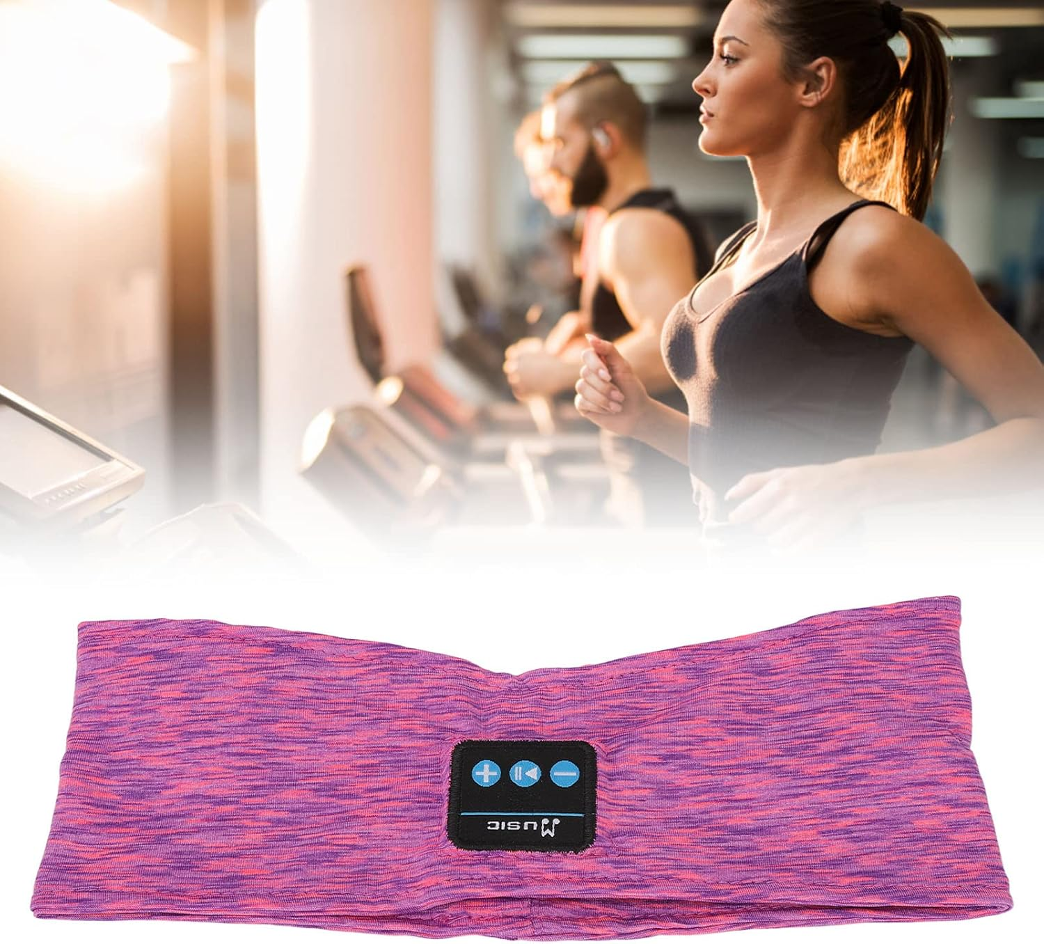 Sleep Headphones Bluetooth Headband, Wireless Soft Sleeping Headphones, Cool Tech Gifts for Men Women, Headband Headphones for Running Workout Insomnia Yoga image number 5