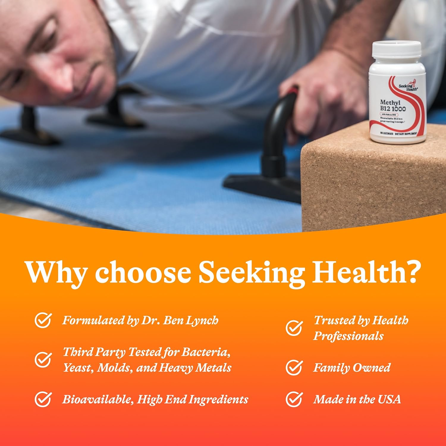 Seeking Health - Active B12 1000 Mcg. - 60 Lozenges image number 6