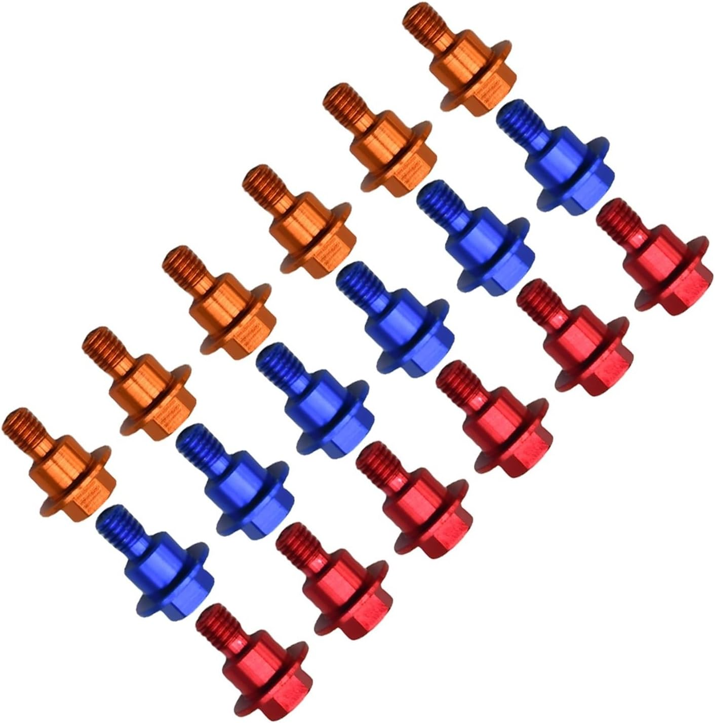 JNLZXDZSW Front Fork Guard Bolt Screw SX SX-F XC XC-F EXC EXC-F XC-W XCF-W EX EC 125 250 300 350 450 500 CC 2000-2023(Blue) - Blue image number 5