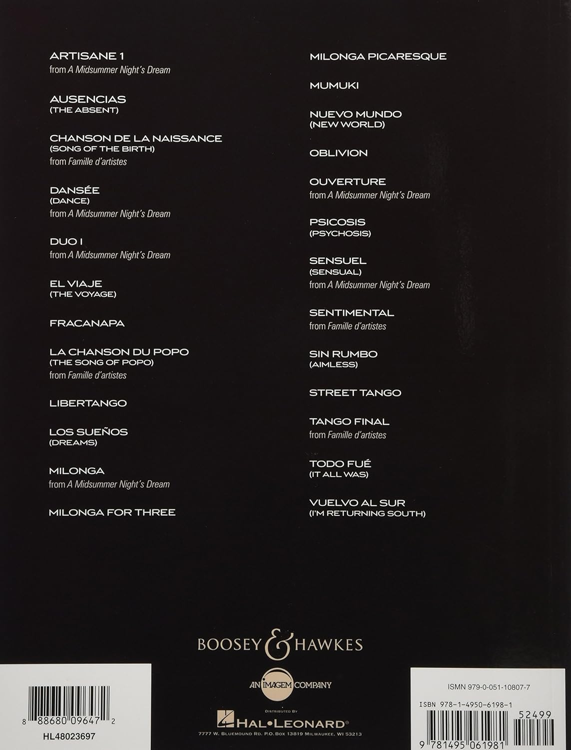 Boosey & Hawkes 25 Piazzolla Tangos for Cello and Piano Book image number 1