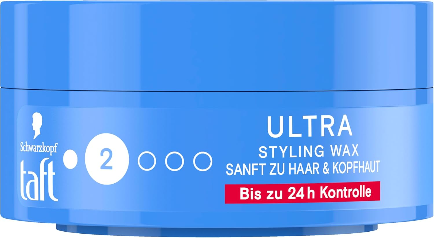 TAFT Styling Wax Ultra with Hold Level 2 (75 Ml), Gives up to 24 Hours Hold & Structure, Hair Wax with Shine Level 5 for a Shiny Finish image number 1