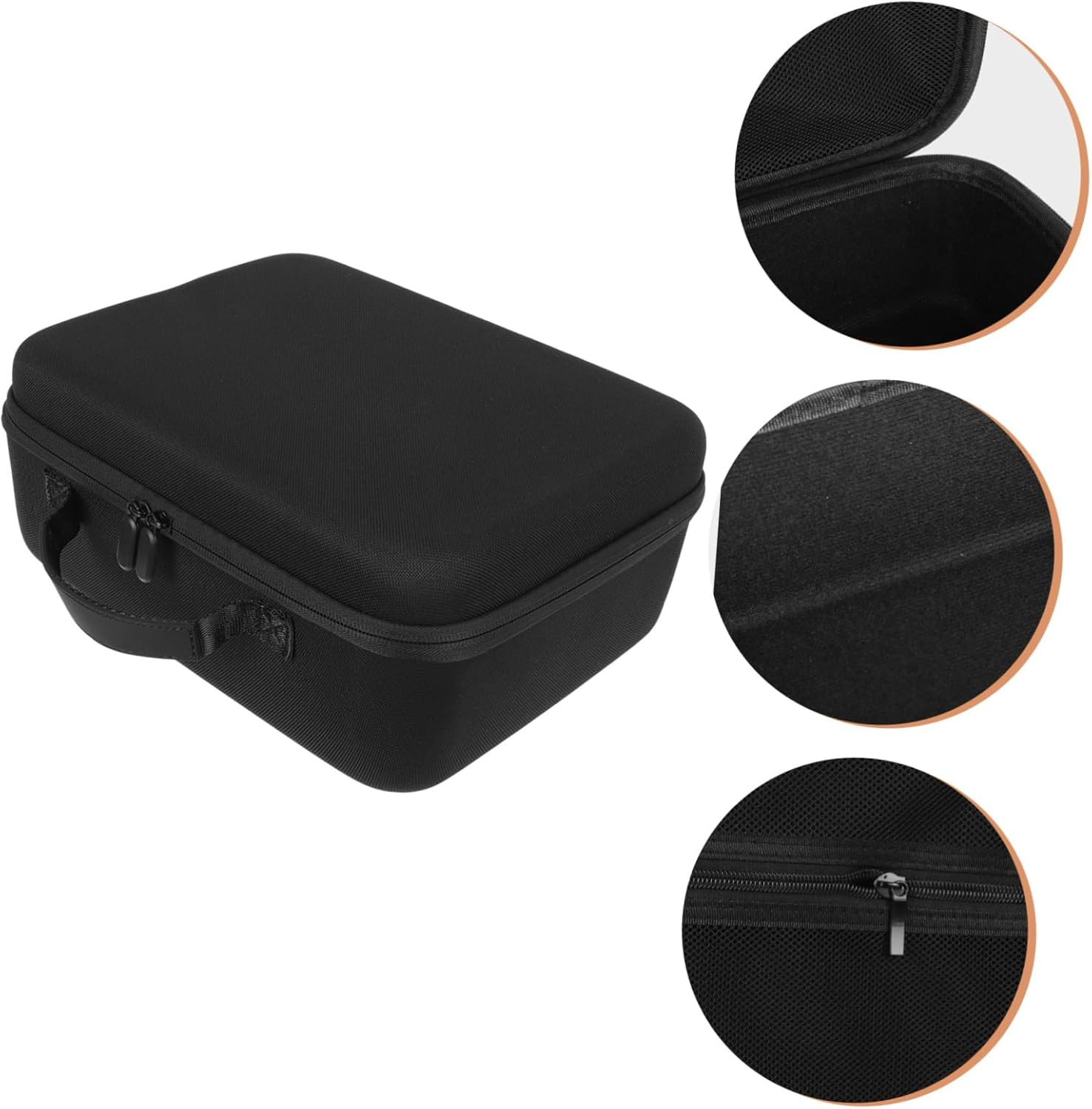 COLLBATH Splash Capacity Hair Dryer Carrier Case Durable Eva Travel Pouch for Hair Styling Tools Storage for Travel and Home Use image number 3