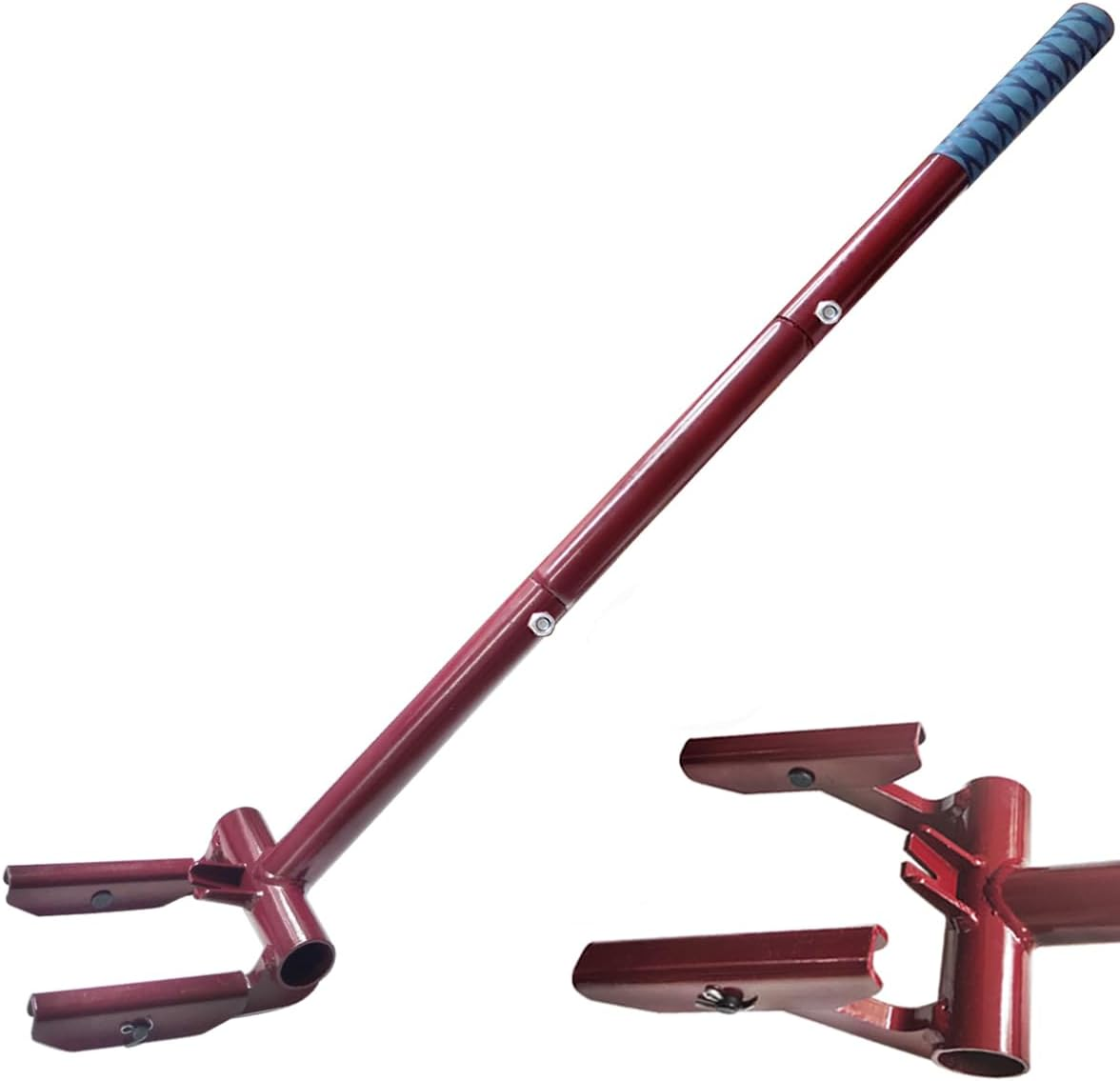 Jinhan Pallet Buster with Nail Puller- Wrecking Pry Bar for Breaking Pallets, Industrial Breaker Removing or Tearing down Woods(No HANDLE), Black image number 1