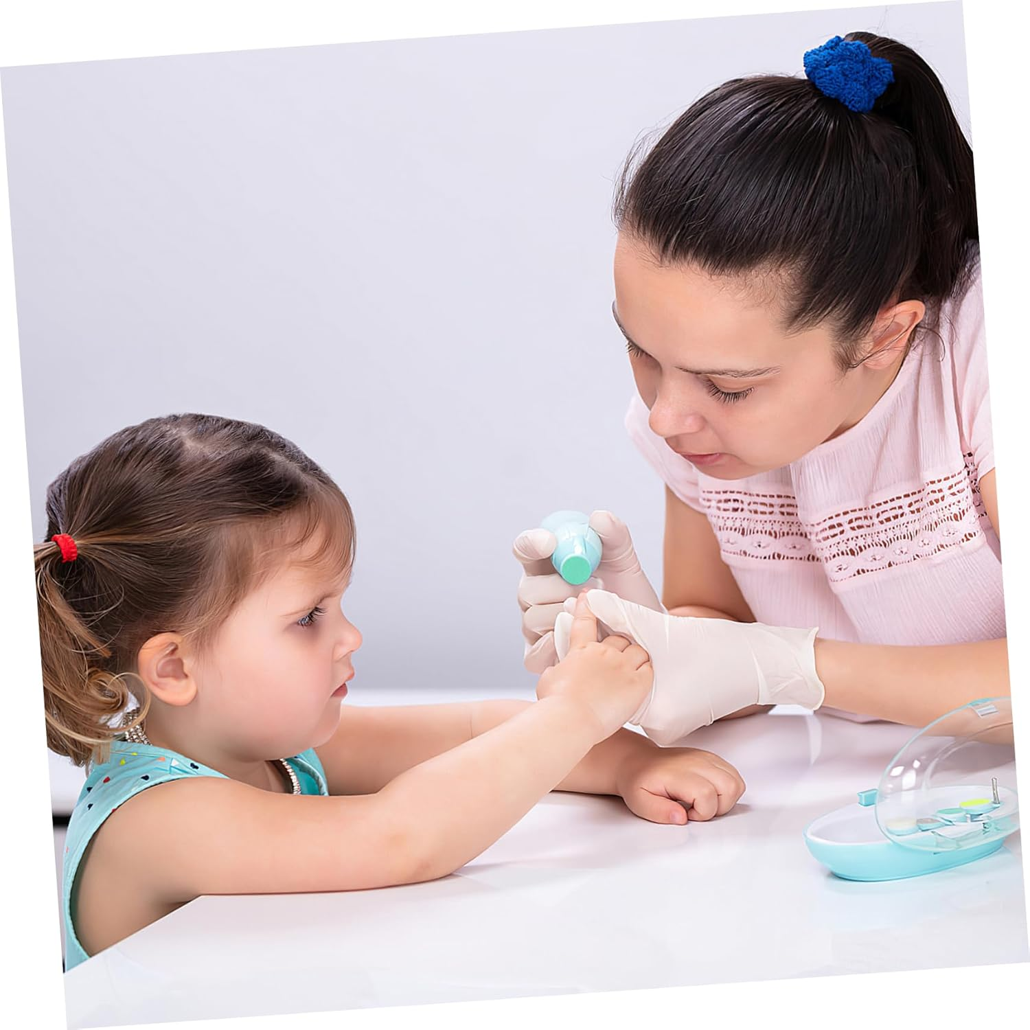 24Pcs Baby Nail File Pads Nail Trimmer Replacement, Electric Nail File Baby Replacement Pads, Electric Baby Nail Grinding Heads for Standard Electric Kid Nail Trimmer image number 4