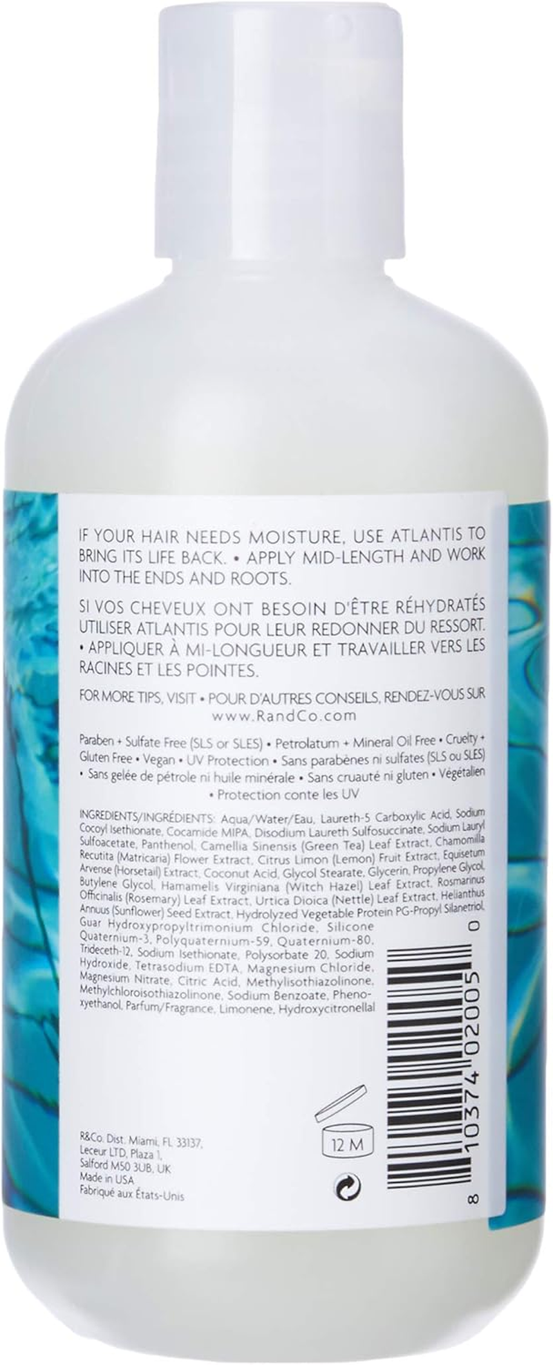 R+Co Atlantis Moisturising Shampoo, 241Ml image number 2