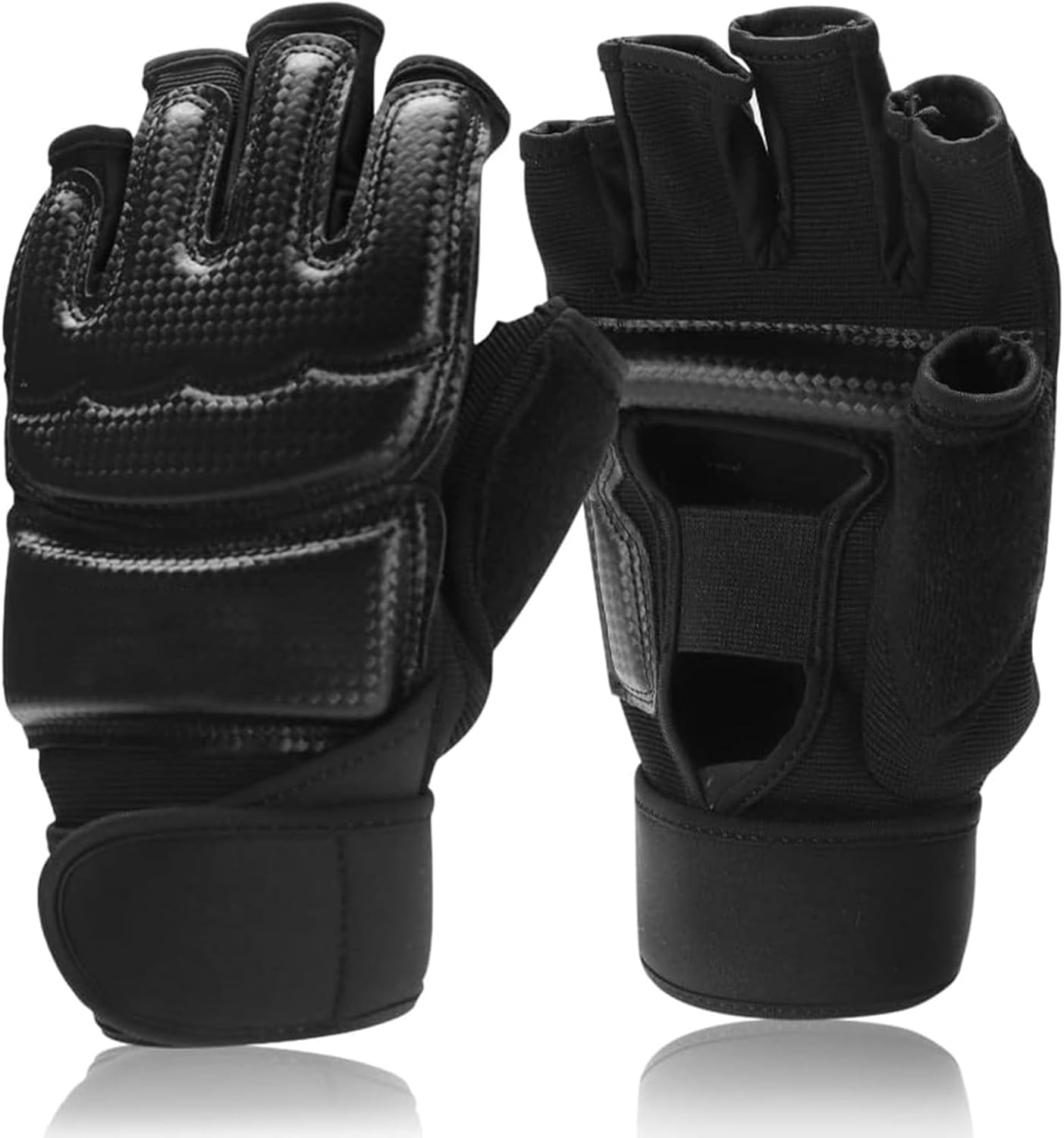 Pro Performance Kickboxing Gloves,Sparring Gloves for Men and Half Finger, High-Impact Boxing Gloves for Bag Training and UFC(L) image number 4