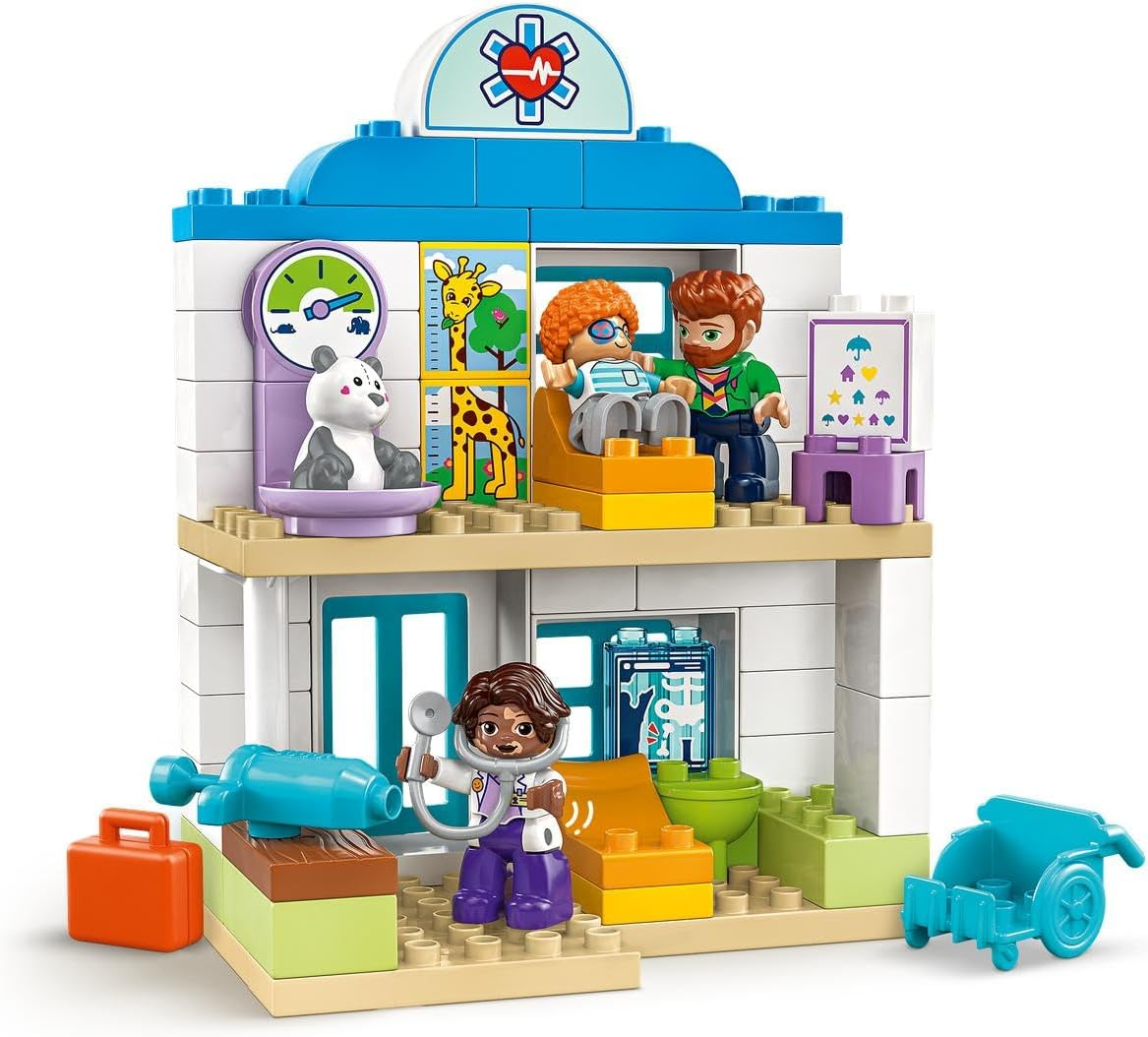 LEGO DUPLO First Time: Visit with the Doctor Playset, Baby & Toddler Early Development Toy with Emotion Cards, Montessori Set for 2+ Year Old Boys & Girls, Kids Toy Develops Social Skills 10449 image number 5