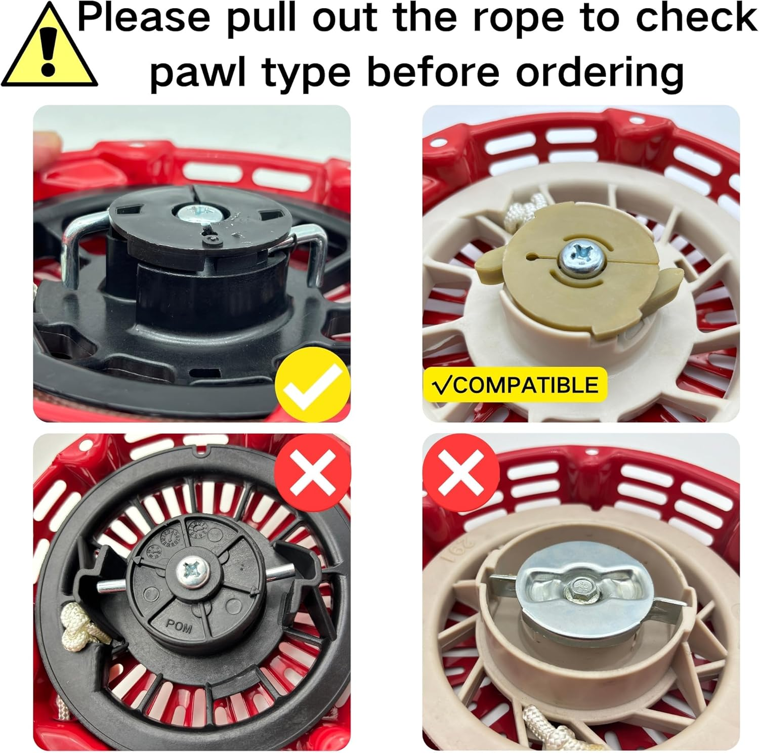 Pull Start Assembly 28400-Z4M-306ZB for Honda GX120 GX160 GX200 4.0 5.5 6.5 Hp Recoil Starter 3000 Watt Generators image number 5
