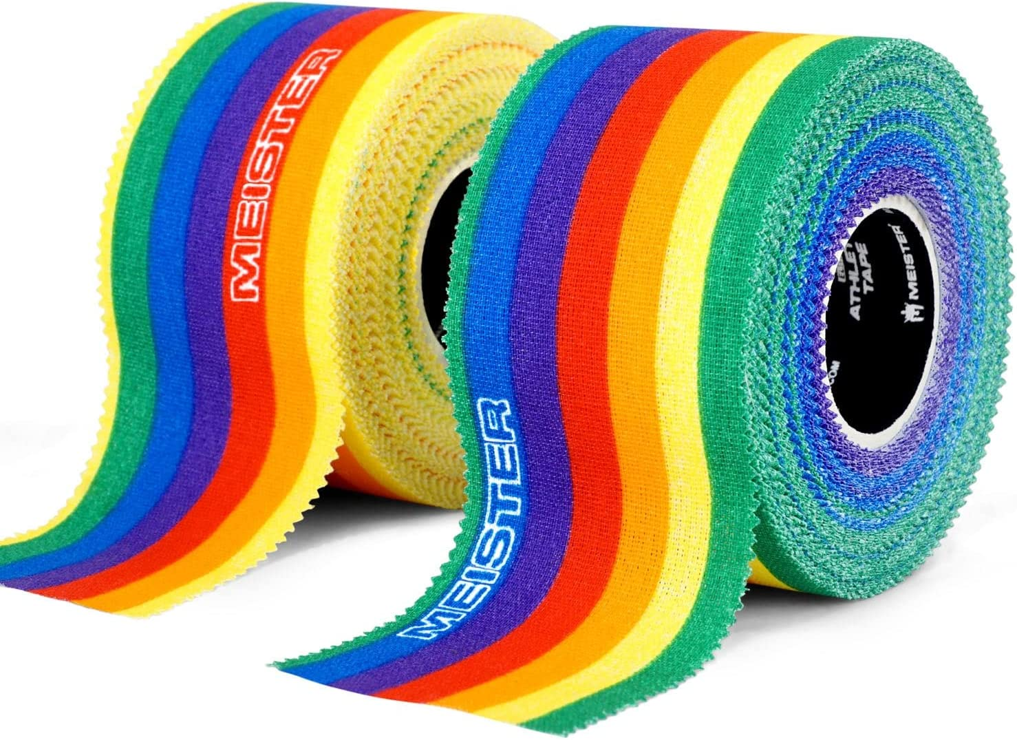 Meister Elite Athletic Tape - Breathable High-Adhesive Trainer'S Tape - 2 Roll Pack - Pride Flag