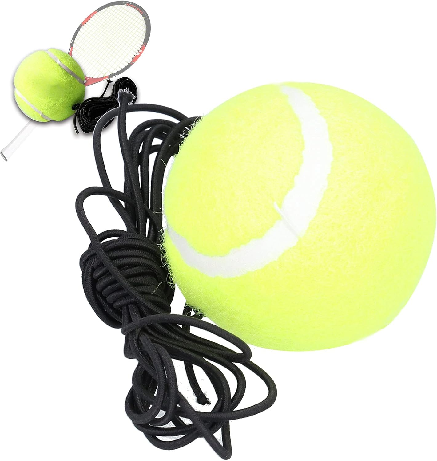 Tennis Ball Trainer, Tennis Training Ball with Elastic String, Tennis Practice Ball for Beginners, Tennis Players image number 1