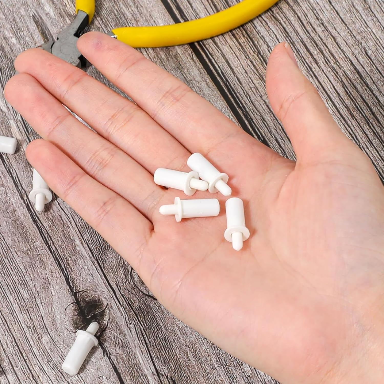 20Pcs Shutter Latch Repair Kit - Plastic Replacement Pins for Louver & Curtain Blinds, Household Windows, and Plantation Shutters - Telescopic (20Mm) image number 1