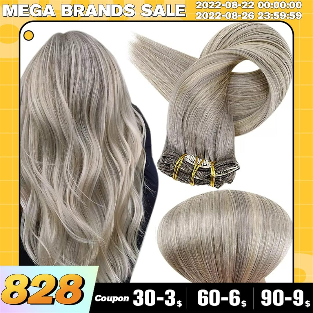 Clip in Human Hair Extensions Ombre Color Hairpins 7-10Pcs 100G Double Weft 100% Machine Remy Natural Hair 4 27 4 4 18Inches 100G image number 1