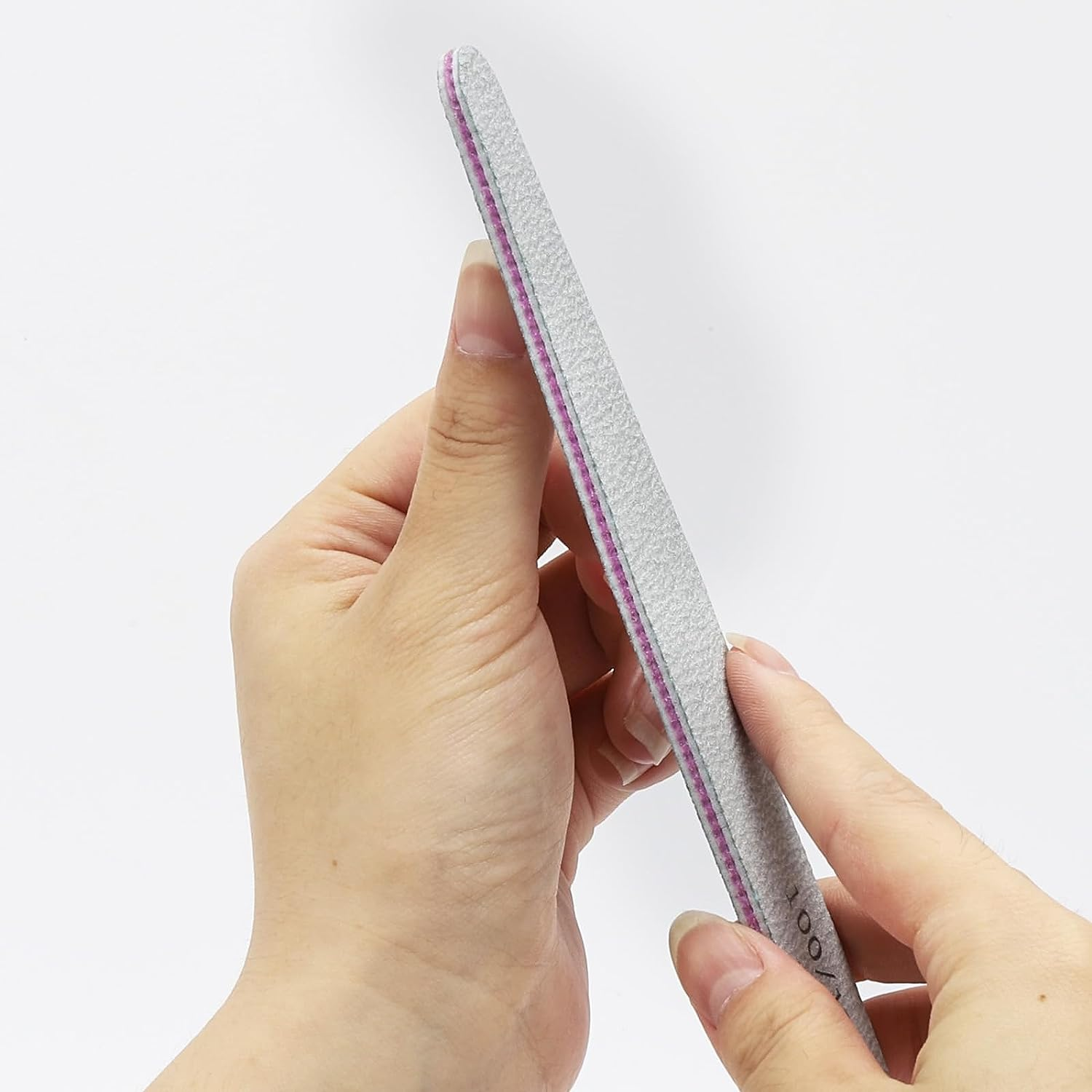 BTYMS 50 Count 100/180 Grit Nail Files for Acrylic Nails, Double Sided Emery Boards Reusable Nail Buffing Files image number 6