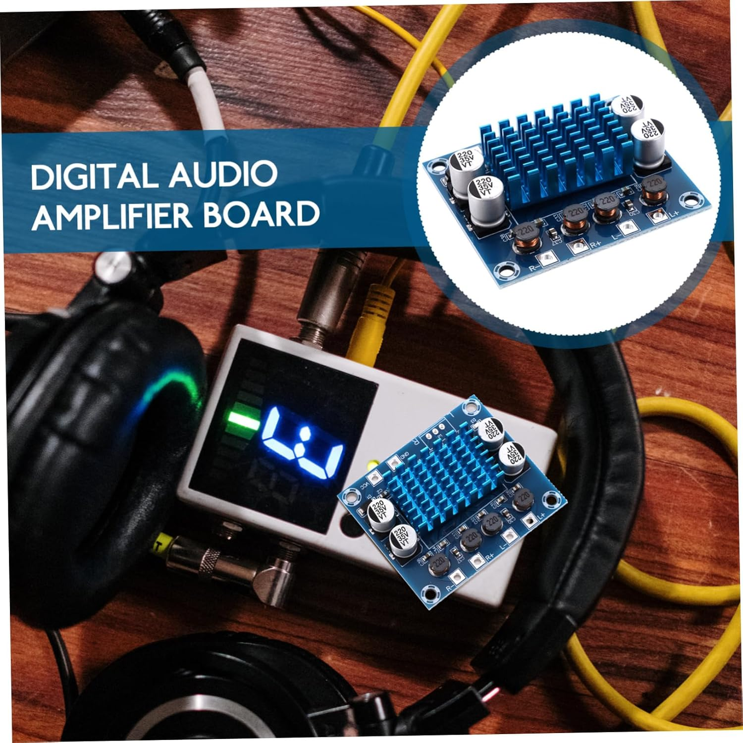 QUMIIRITY 30W Stereo Amplifier Board DIY Audio Amplifier Module High Power Audio Component for Home Theater image number 3