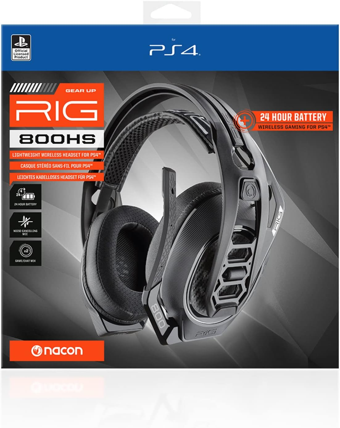 Nacon RIG RIG800HSV2 Gaming Headphones, Cross-Platform Compatibility, Black image number 4