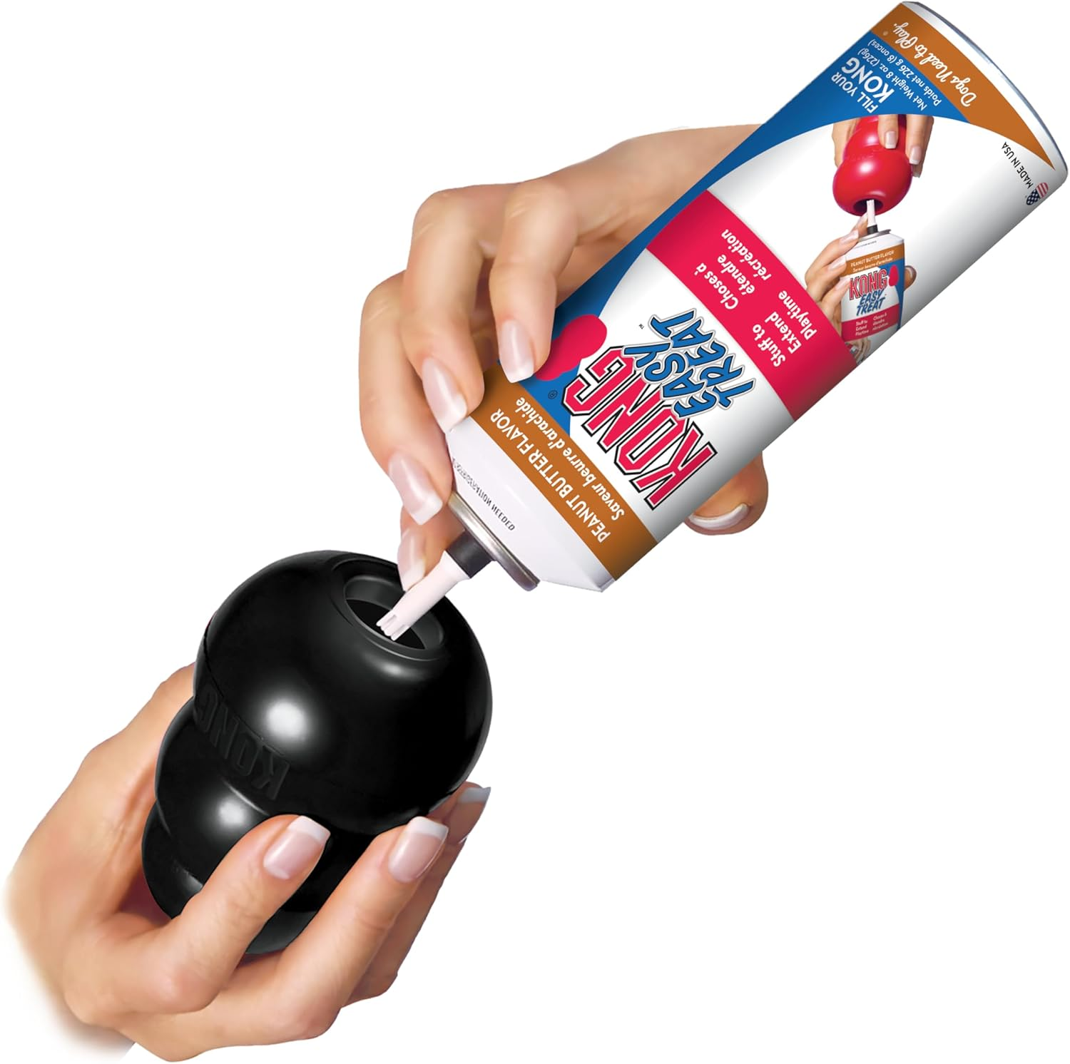 KONG - Extreme Dog Toy - Toughest Natural Rubber, Black - Fun to Chew, Chase and Fetch - for Medium Dogs image number 4