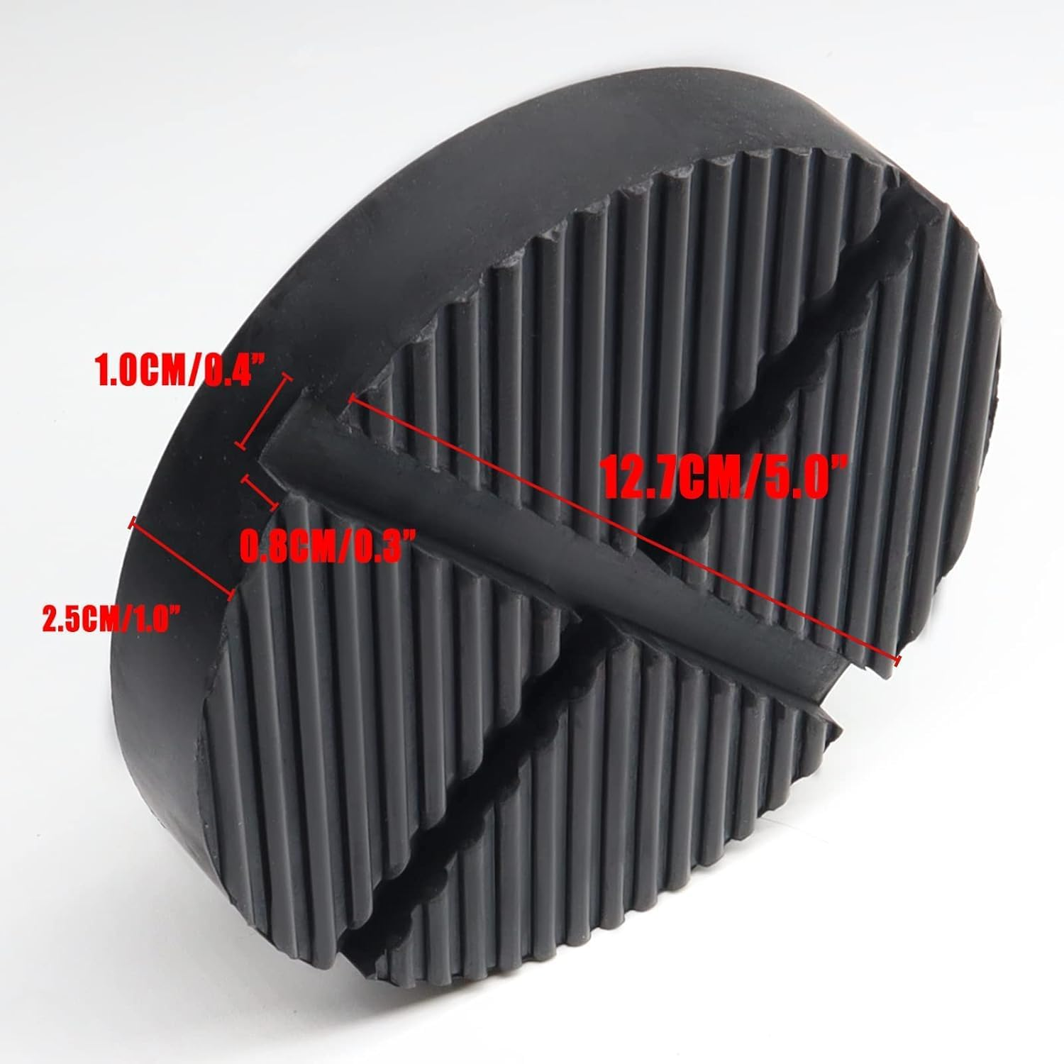 ​Universal Jack Pad - Rubber Jack Pad Adapter with Slot, Non-Slip Pinch Weld and Frame Rail Protector for Floor Jacks, Car Jack Stands, All Cars​ image number 4