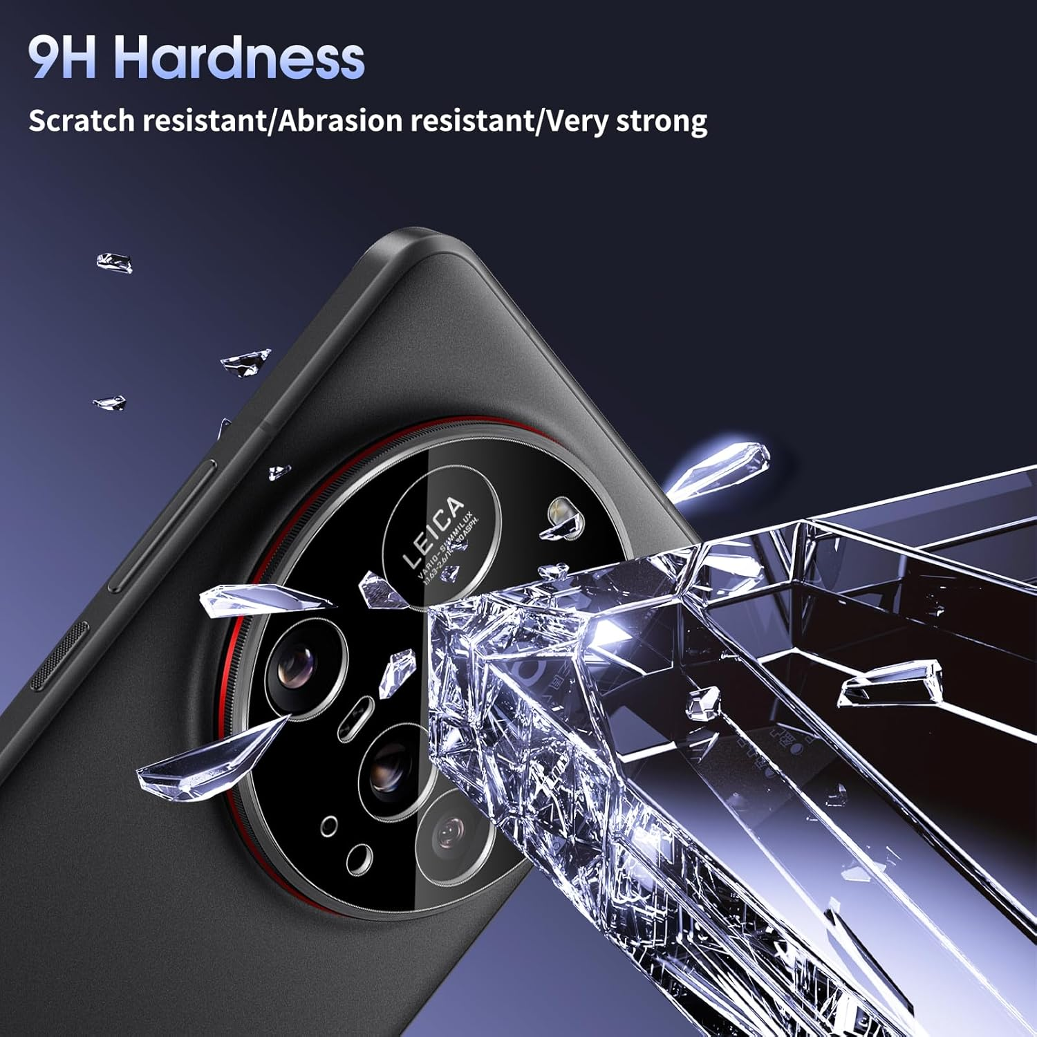 Xunzii Pack of 2 Camera Protectors for Xiaomi 15 Ultra 5G for Tempered Glass - [Black], 9H Hardness Anti-Scratch Camera Protective Film with Positioning Aid for Installation, Anti-Dust HD Rear Camera image number 5