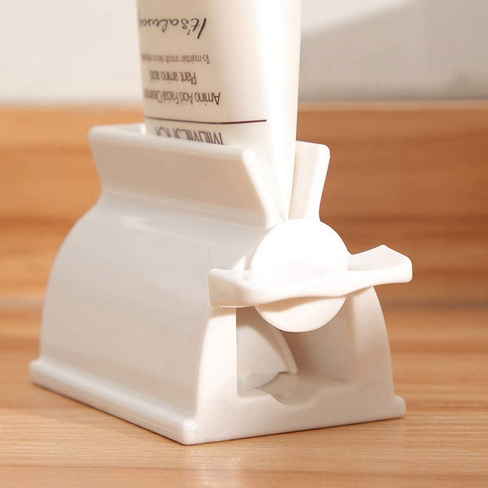 LONGFITE Toothpaste Squeezer Roller and Dispenser Stand Holder Multipurpose for Tube Items, 2 Pack image number 1