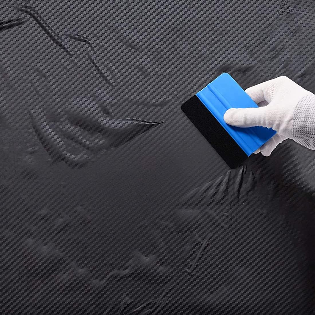 Car Vinyl Wrap Window Tint Film Tool Kits with Felt Vinyl Squeegee, Craft Weeding Pen Cutter Knife, Soft Go Corner Wrap Stick Squeegee for Corner Full Adhesive Vinyl Wrap Wallpaper Contact Paper image number 2