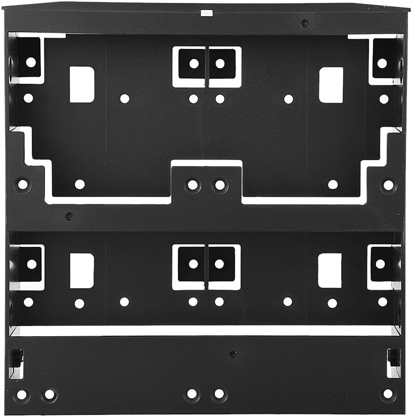 2.5/3.5 HDD/SSD to 5.25 Floppy Drive Bay Mounting Bracket for PC Black image number 3