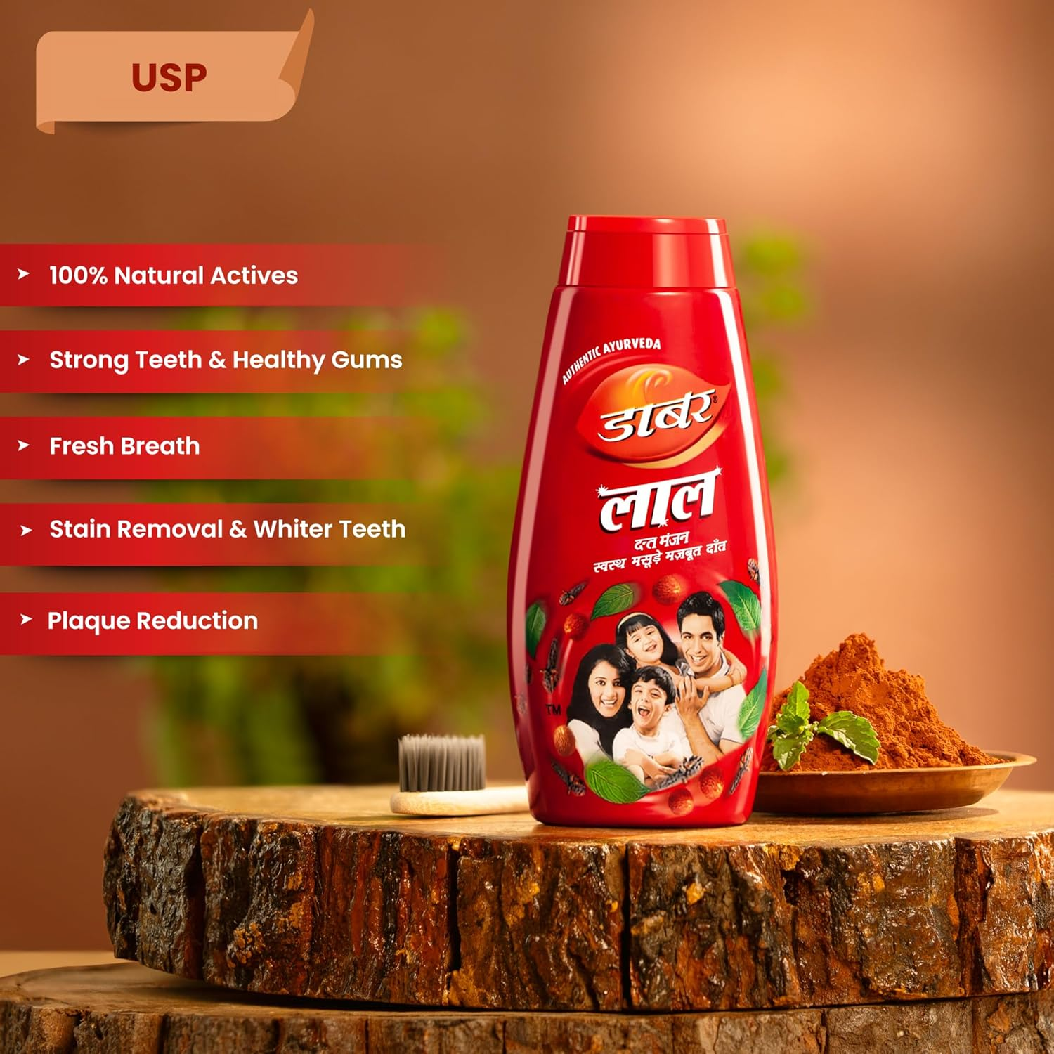 Dabur Lal Dant Manjan Tooth Powder - 150 G image number 3